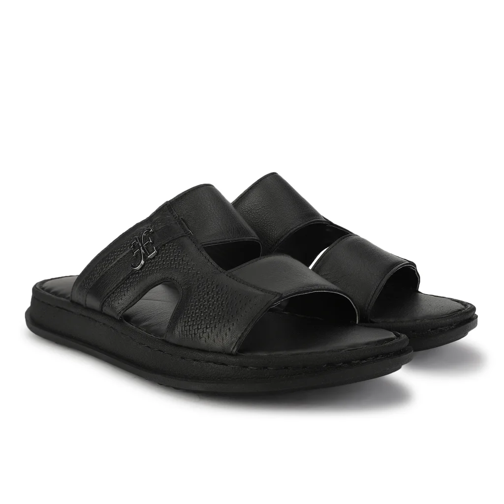 Woods Men’s Sleek Black Softy Sandals - Thumbnail 6