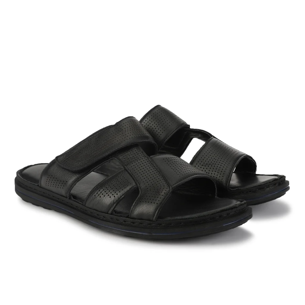 Woods Men’s Sleek Black Softy Sports Sandals - Thumbnail 6