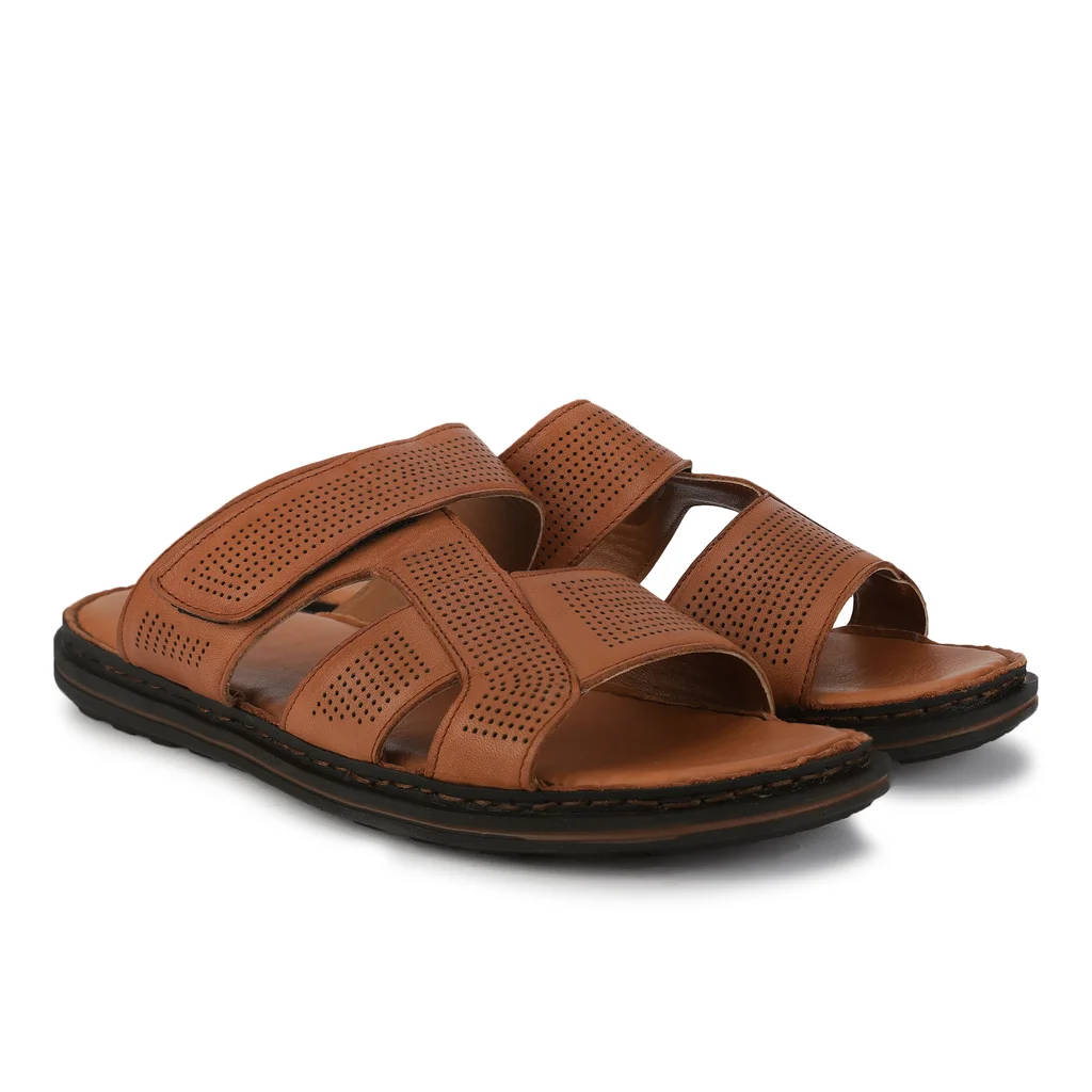 Woods Men’s Sleek Tan Softy Sports Sandals - Thumbnail 4