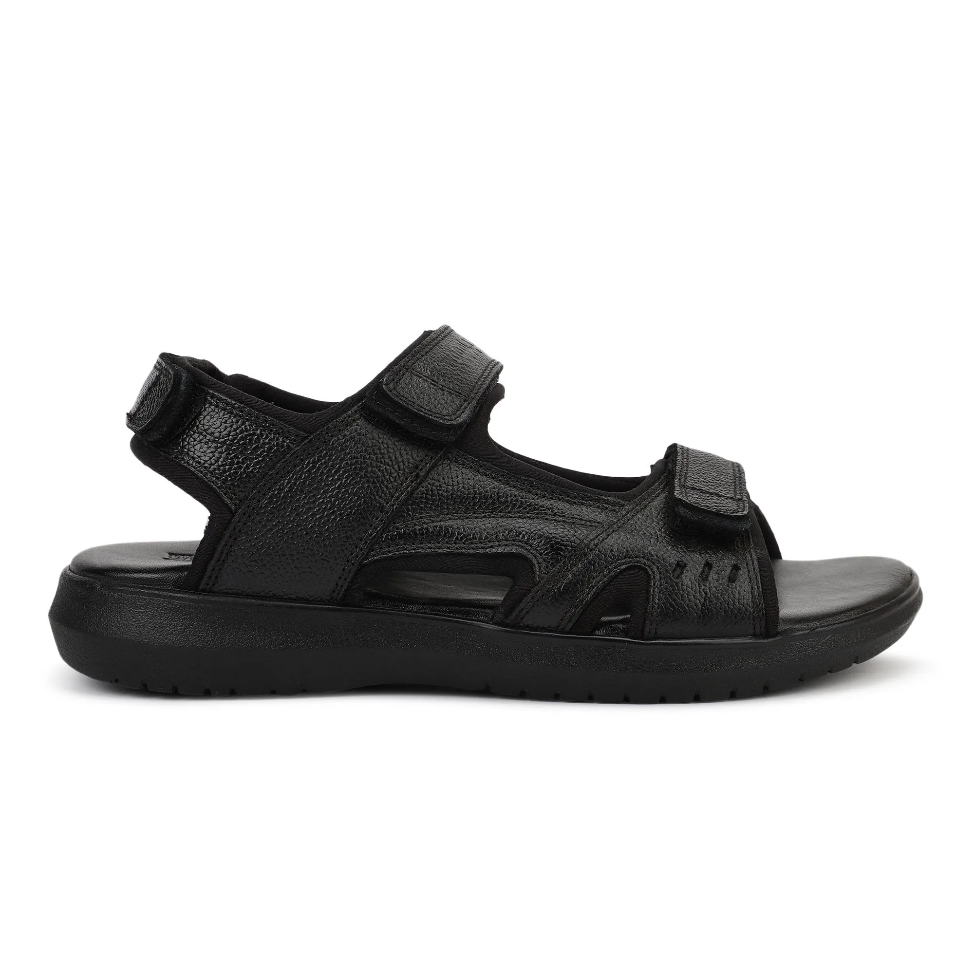 Black Softy Mens Sandal - Image 1
