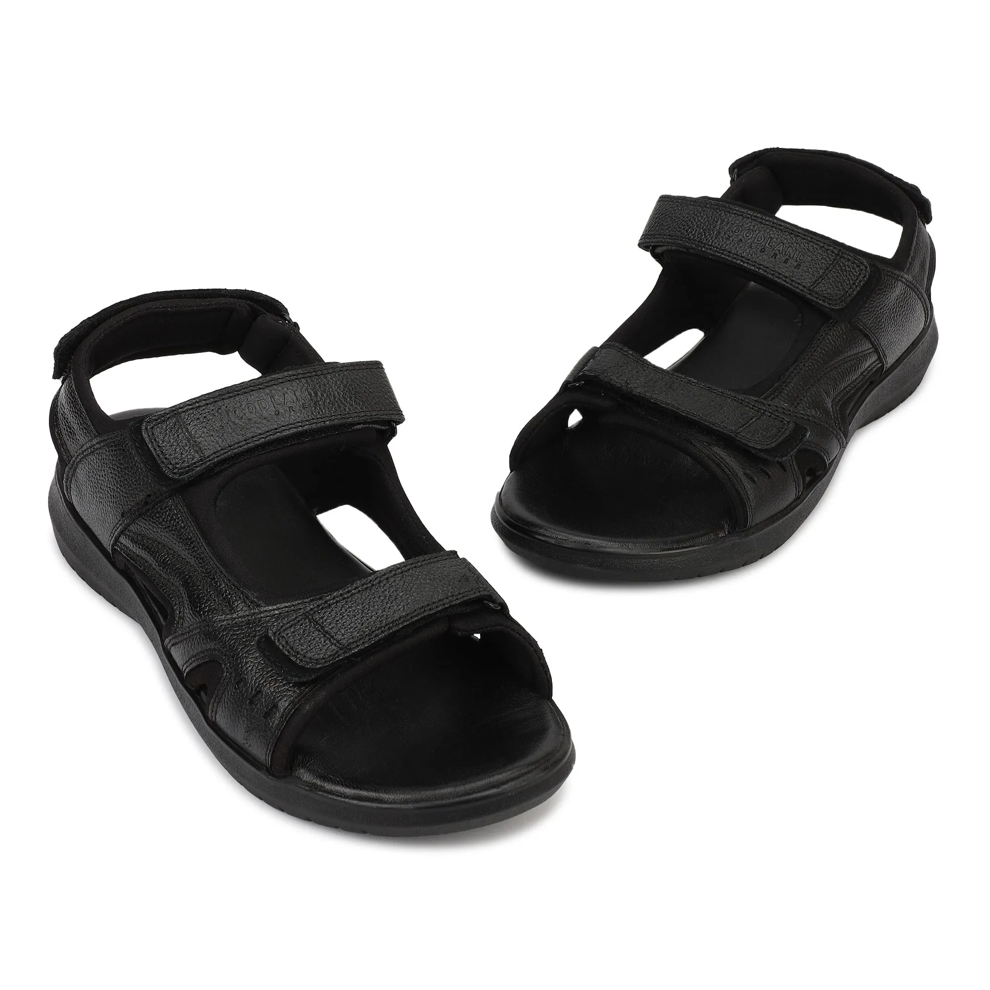 Black Softy Mens Sandal - Thumbnail 2