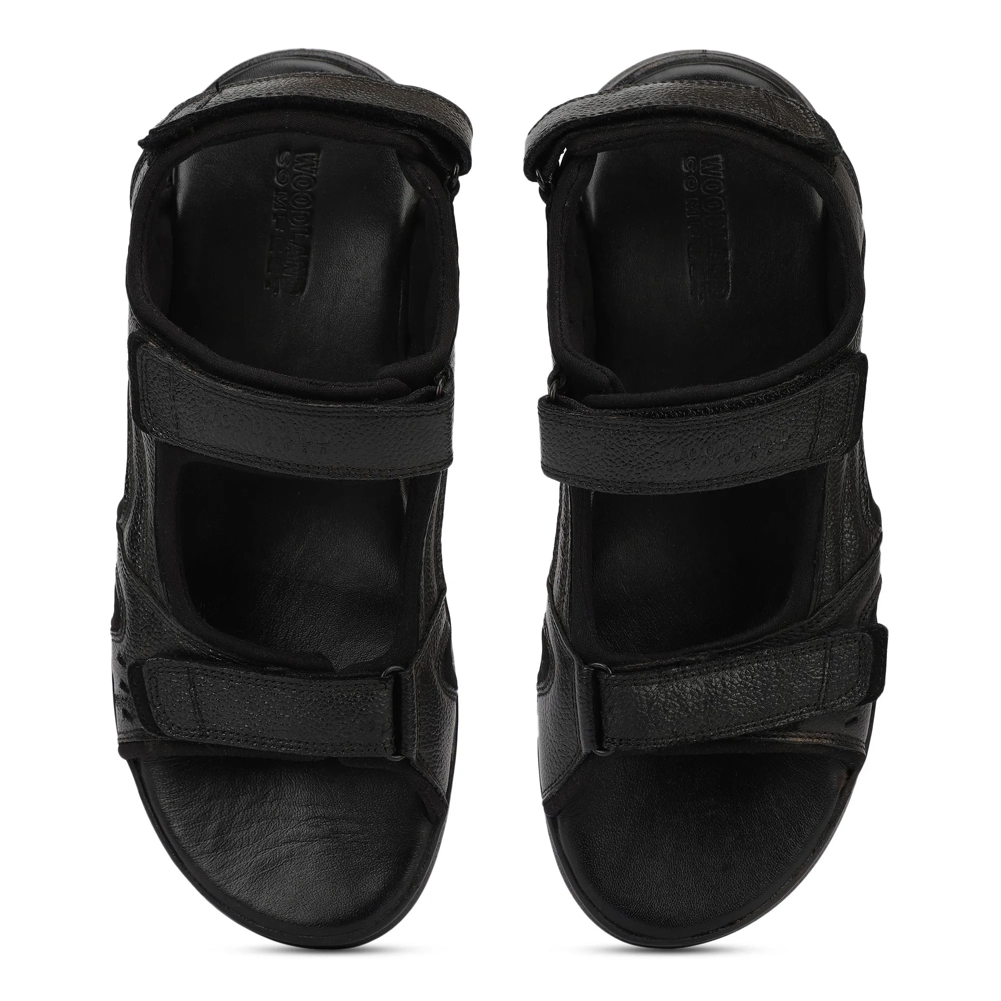 Black Softy Mens Sandal - Thumbnail 3