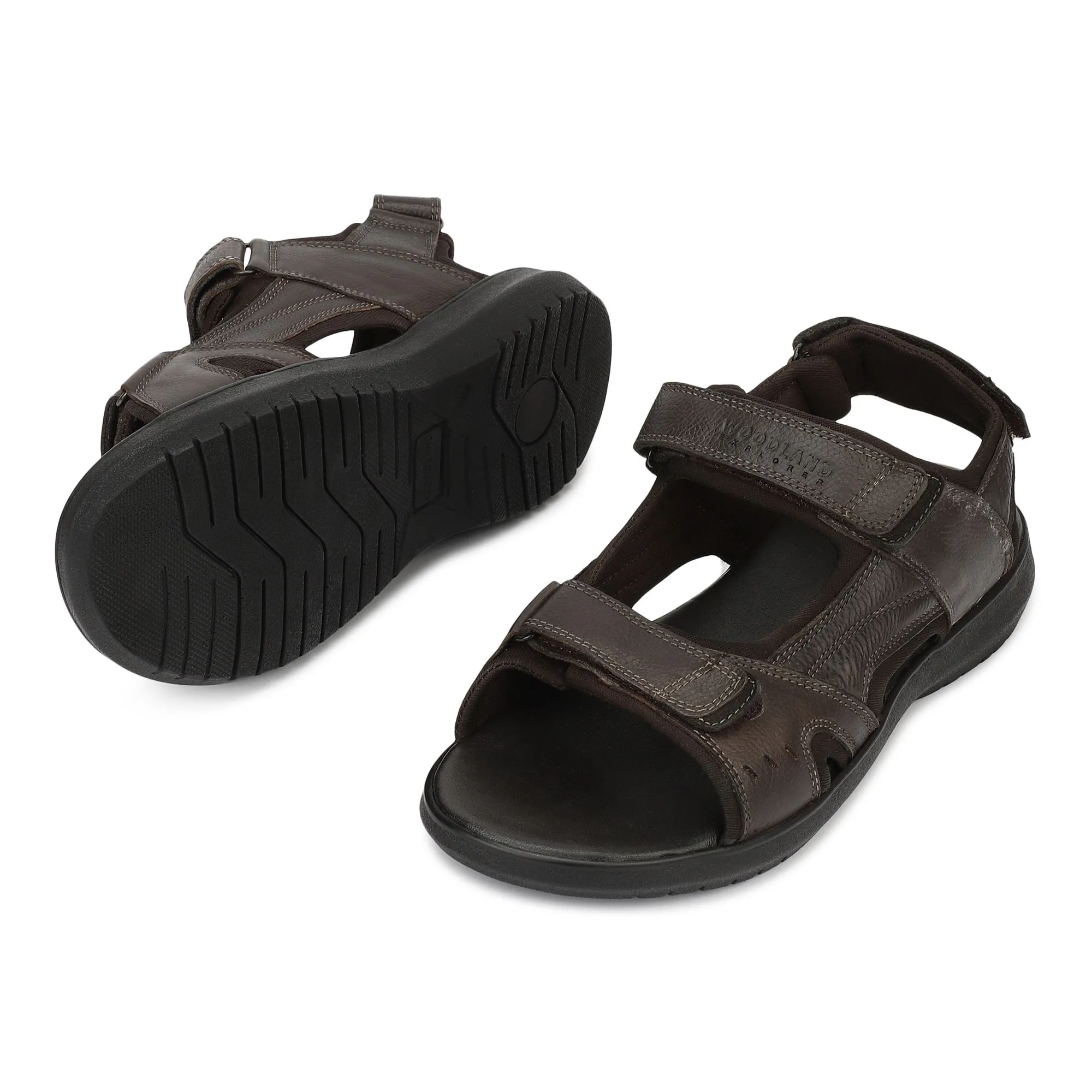 Brown Softy Mens Sandal - Thumbnail 4