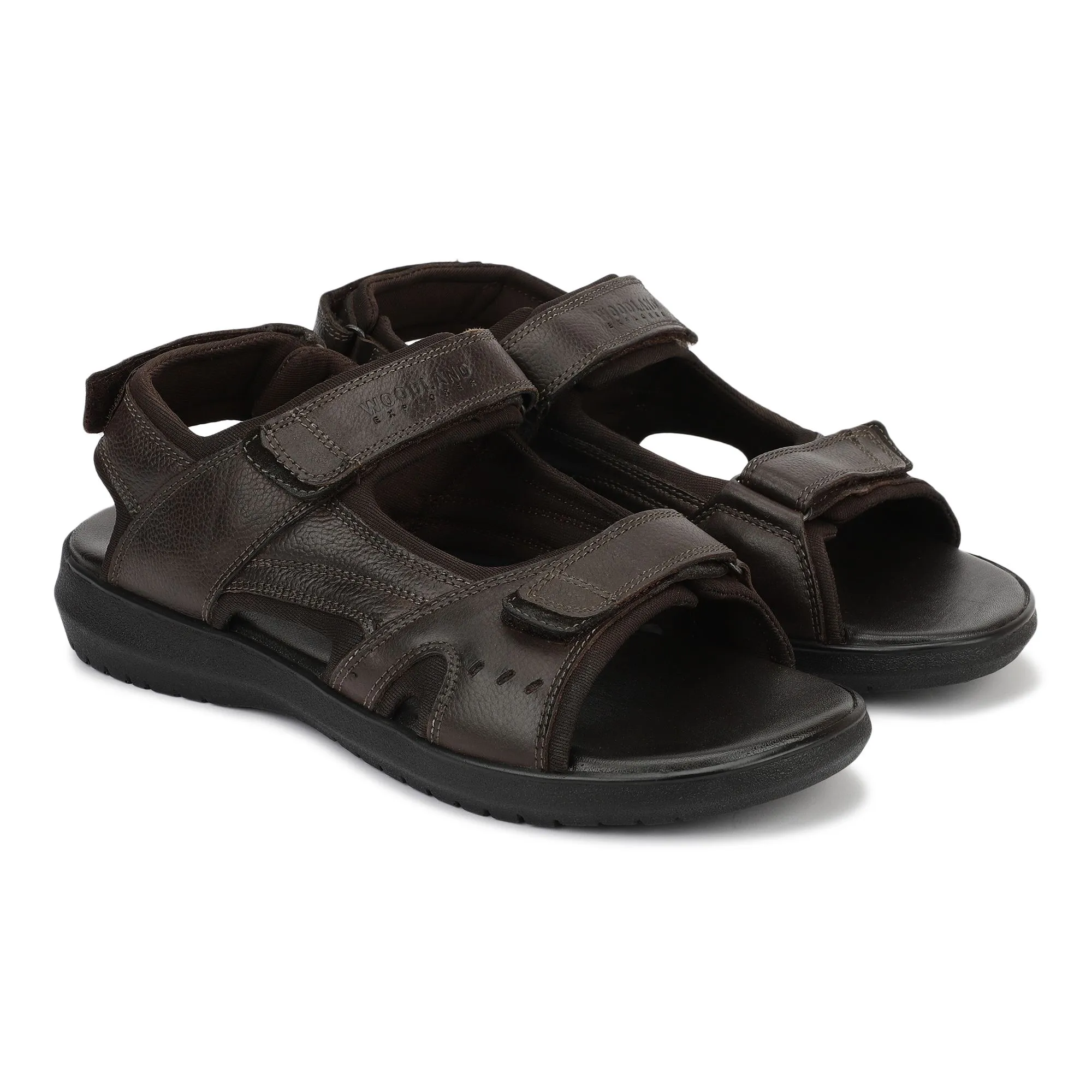 Brown Softy Mens Sandal - Thumbnail 6