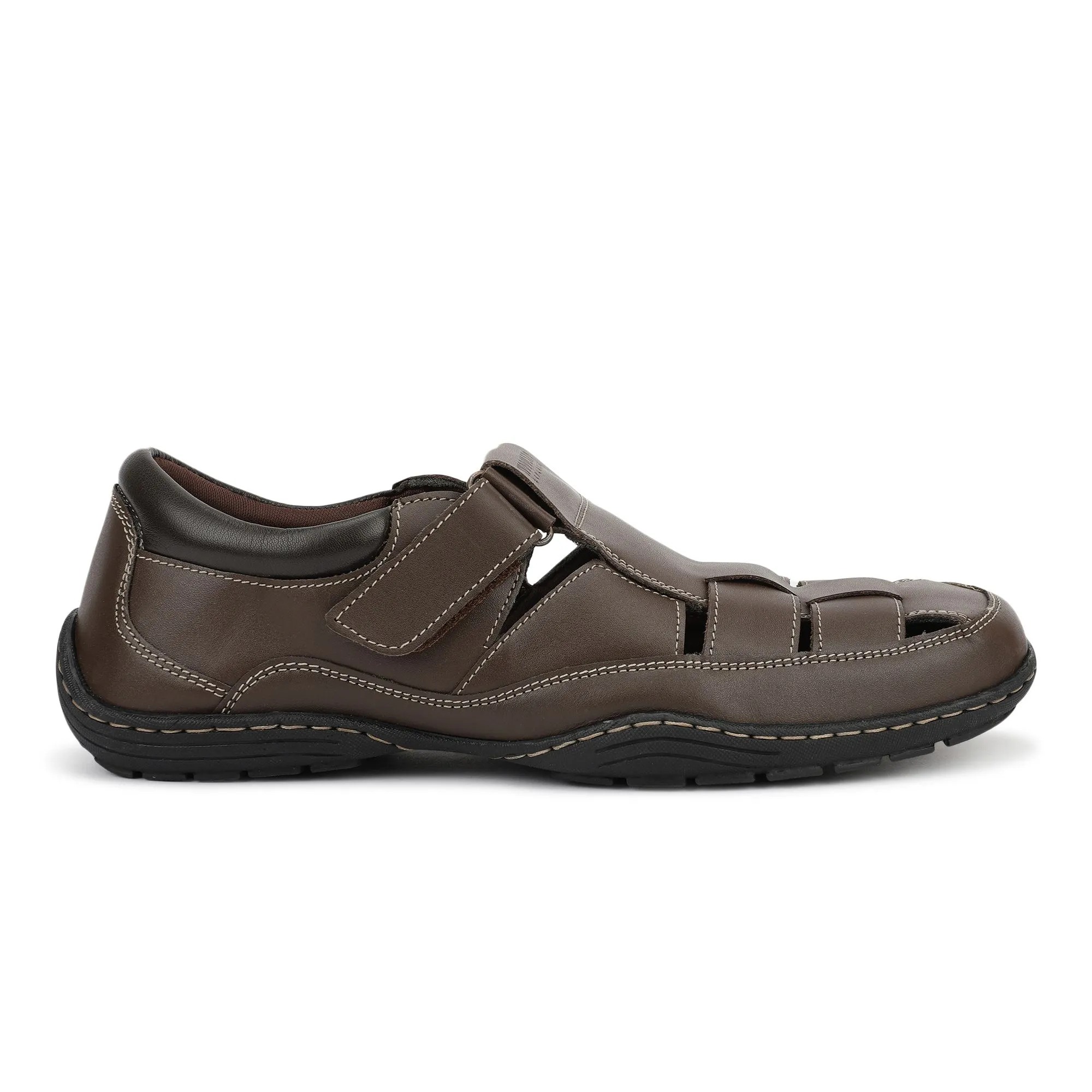 Brown Softy Mens Sandal - Thumbnail 1
