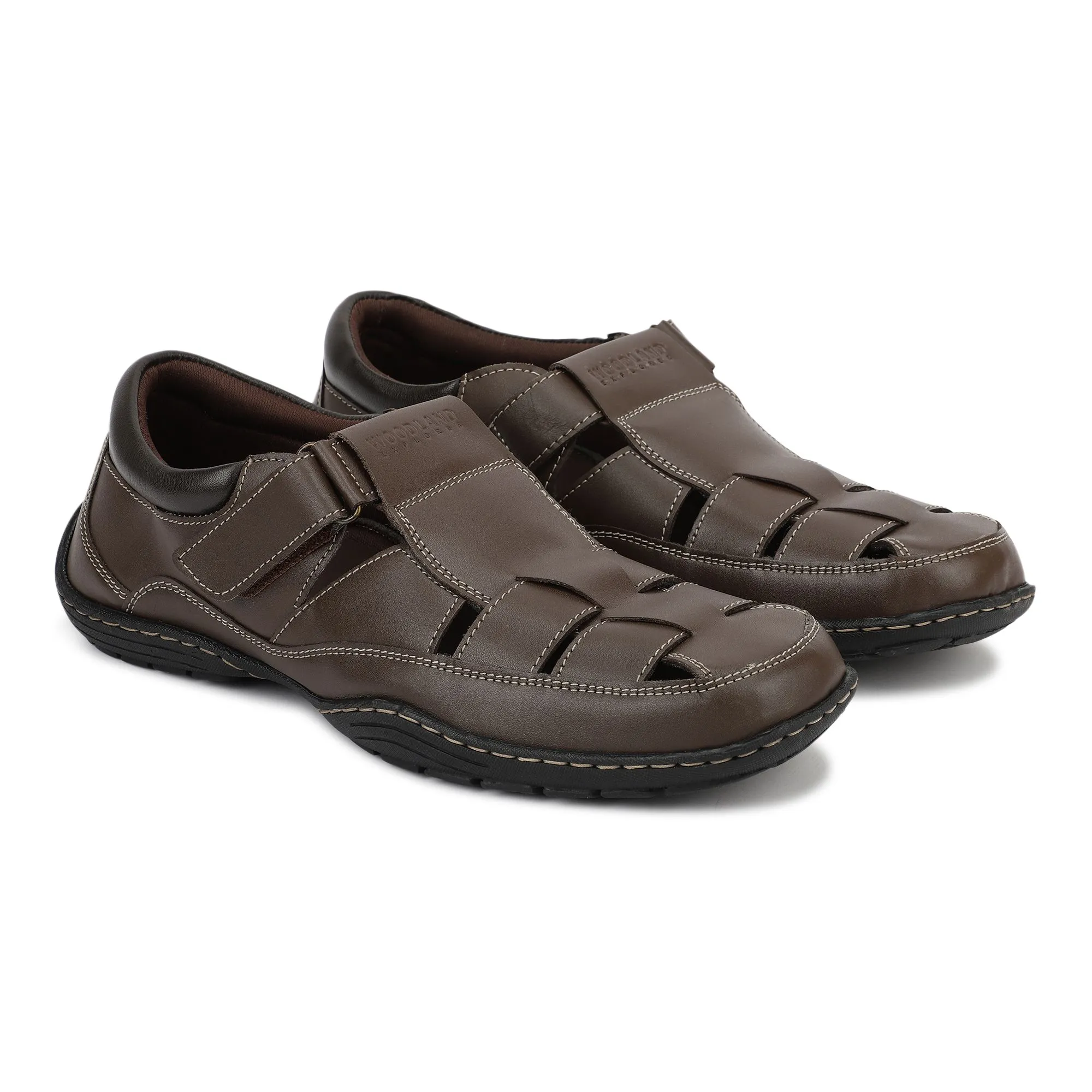 Brown Softy Mens Sandal - Thumbnail 6