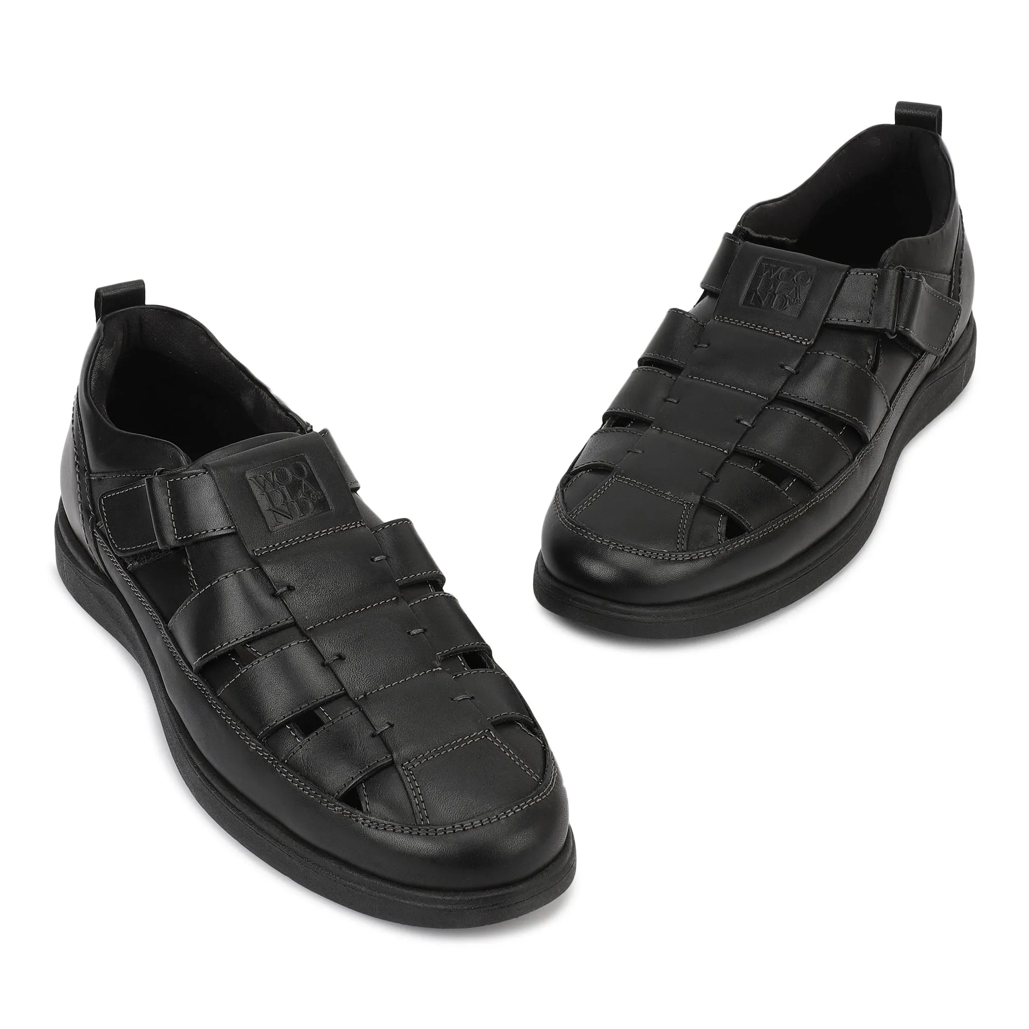 Black Softy Mens Sandal - Thumbnail 2