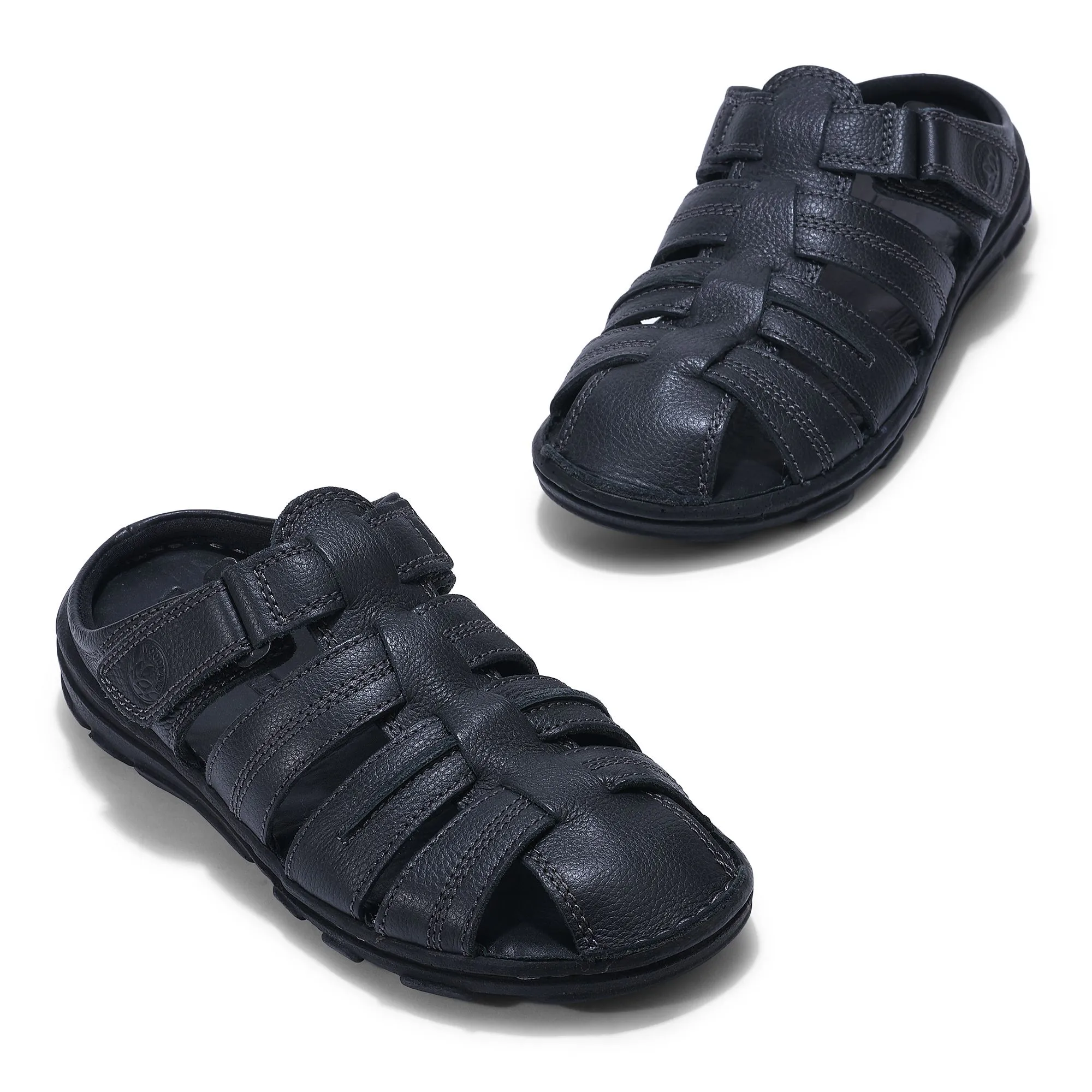 Black fisherman sandal - Thumbnail 2