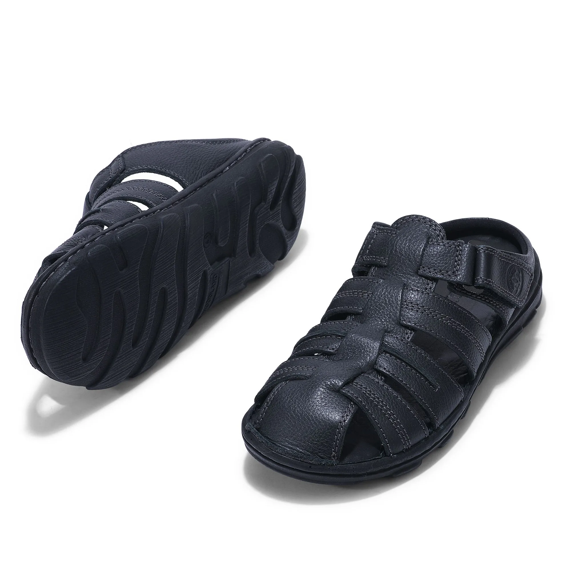 Black fisherman sandal - Thumbnail 4