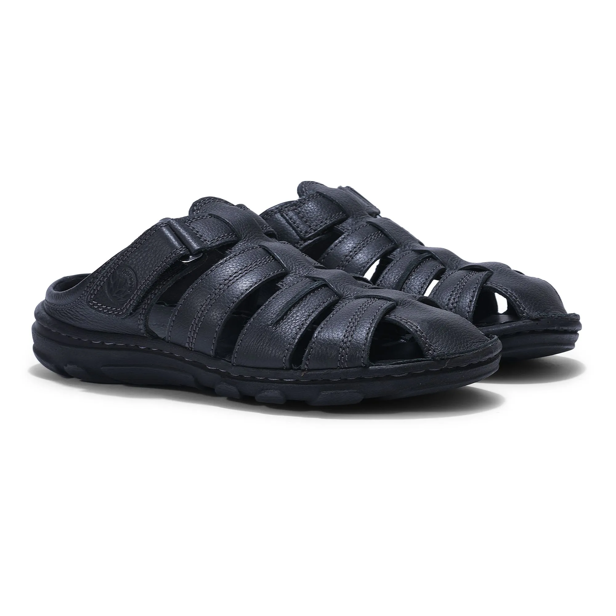 Black fisherman sandal - Thumbnail 6
