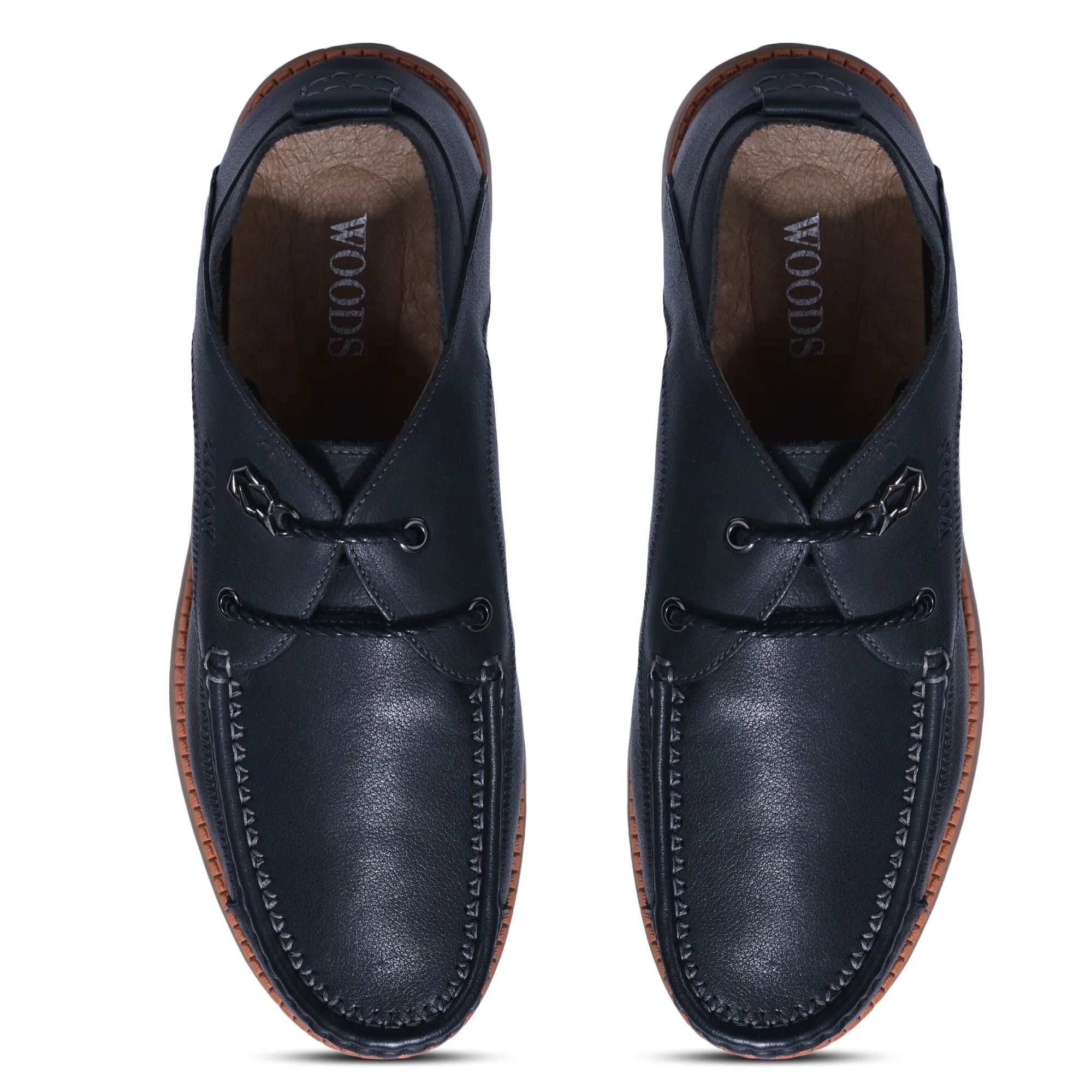 Blue boat shoe for men - Thumbnail 3