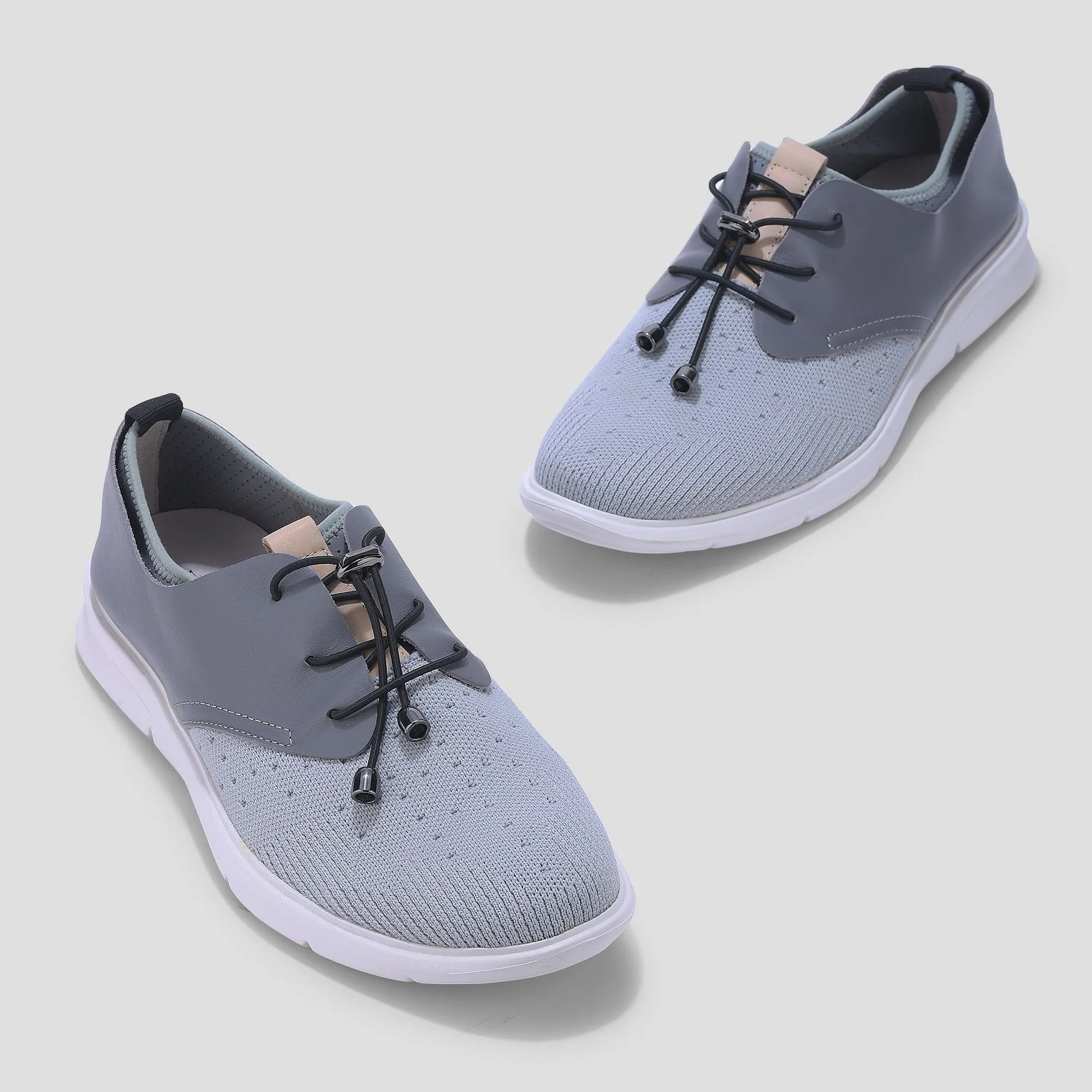 Woods GREY slip-on casual shoes - Thumbnail 2