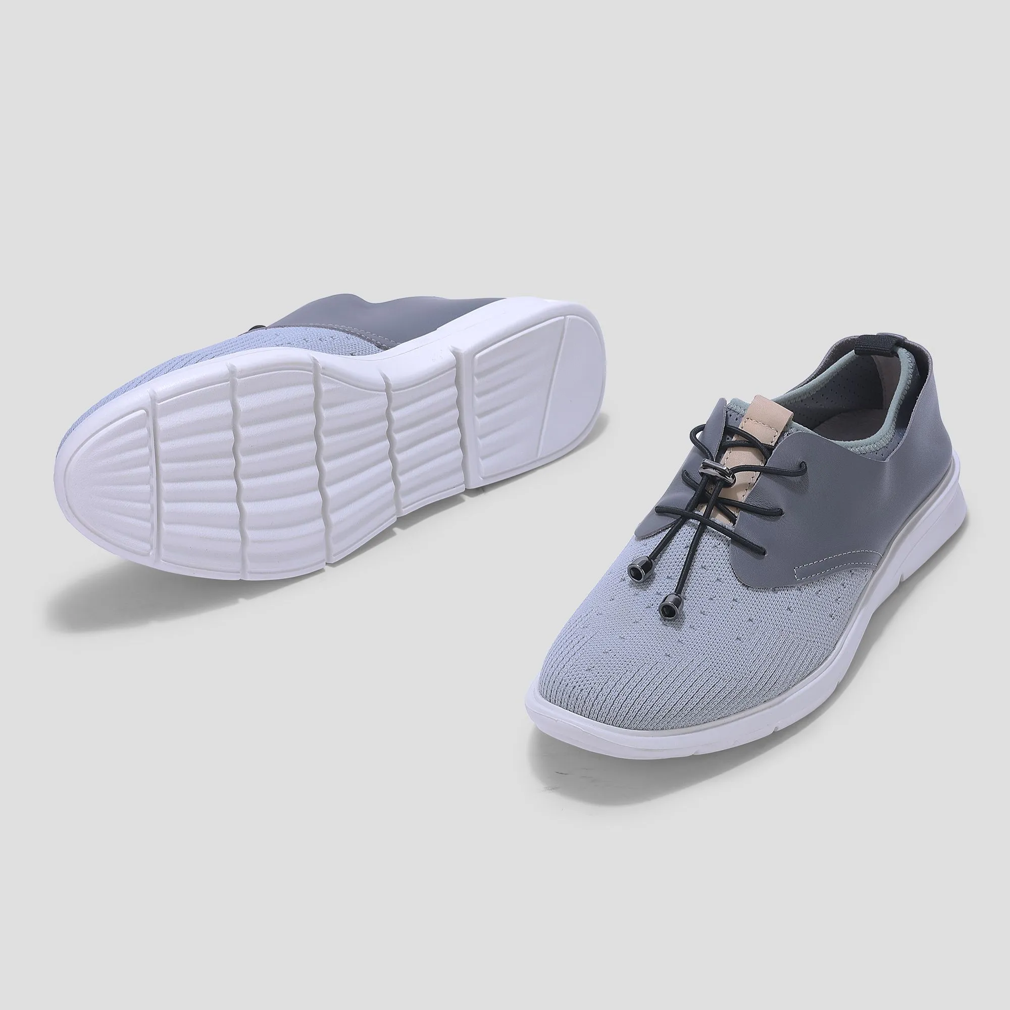 Woods GREY slip-on casual shoes - Thumbnail 4