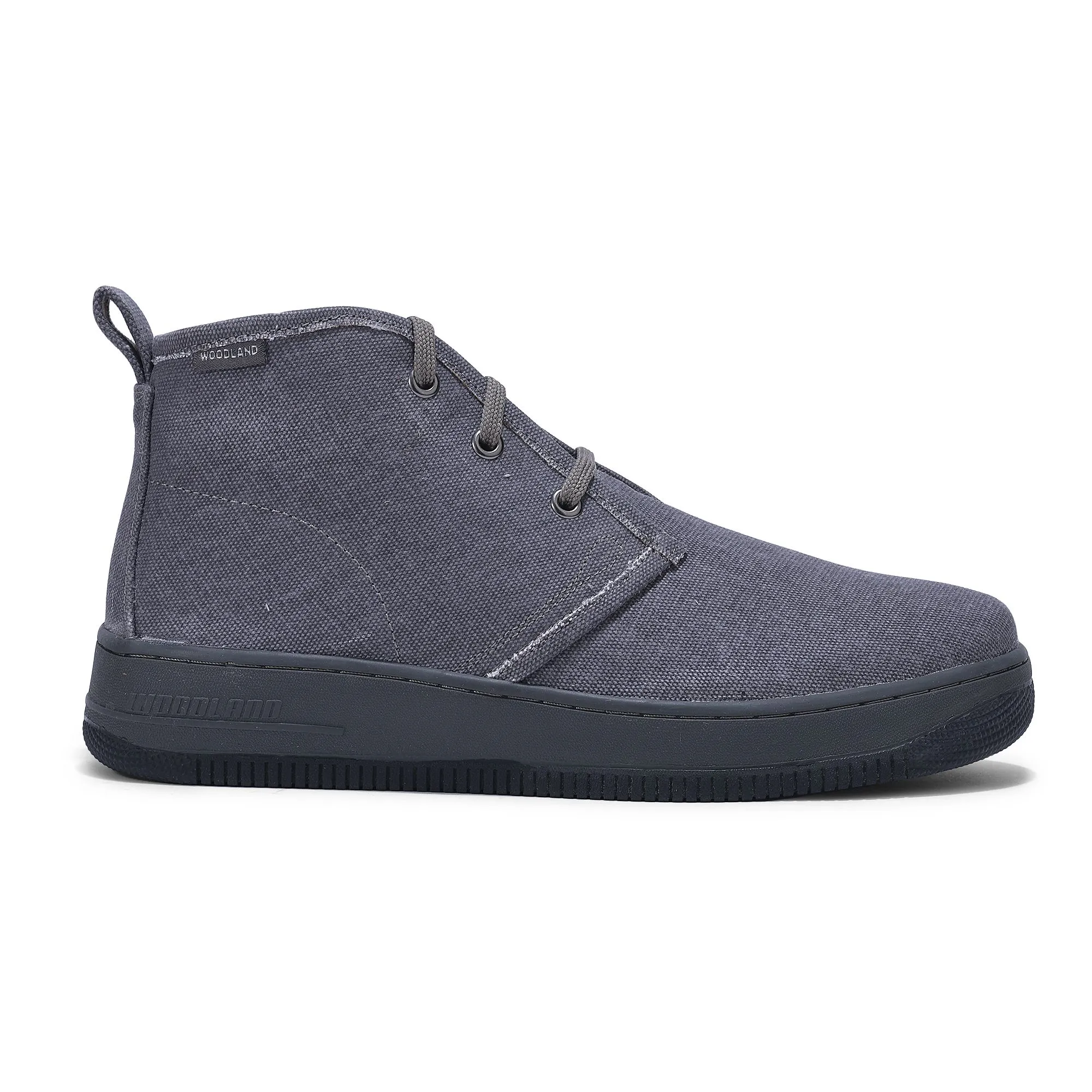 GREY casual high-ankle shoes - Thumbnail 1