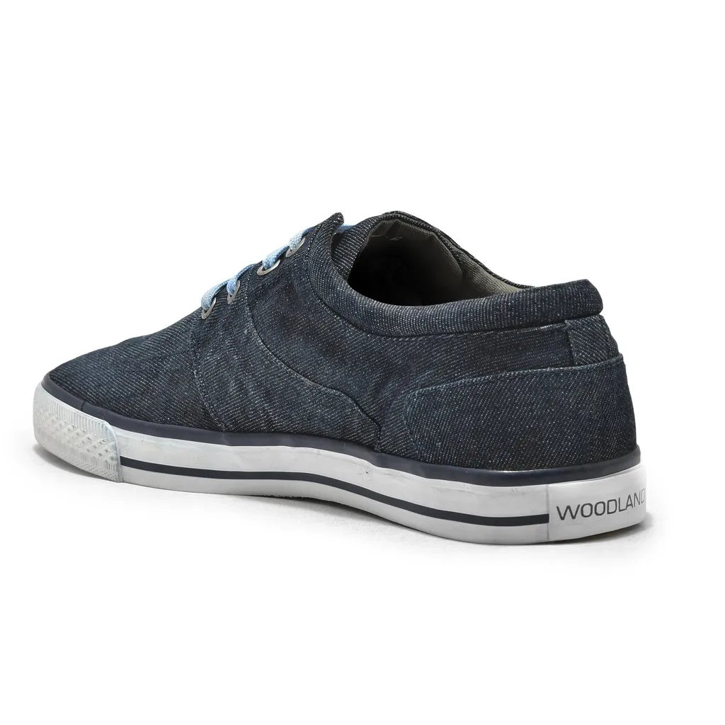 Denim Blue Canvas Shoes for Men - Thumbnail 5