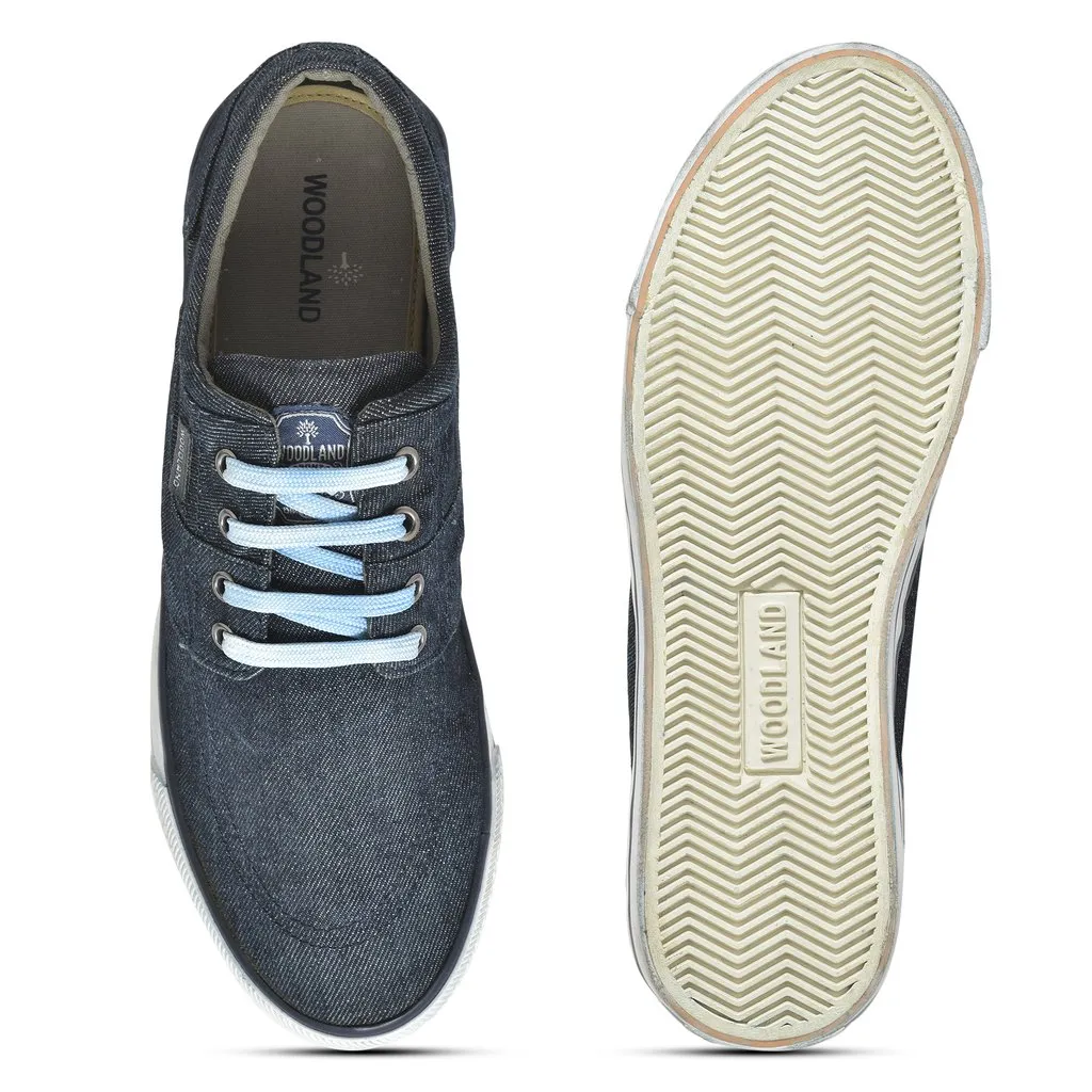 Denim Blue Canvas Shoes for Men - Thumbnail 7