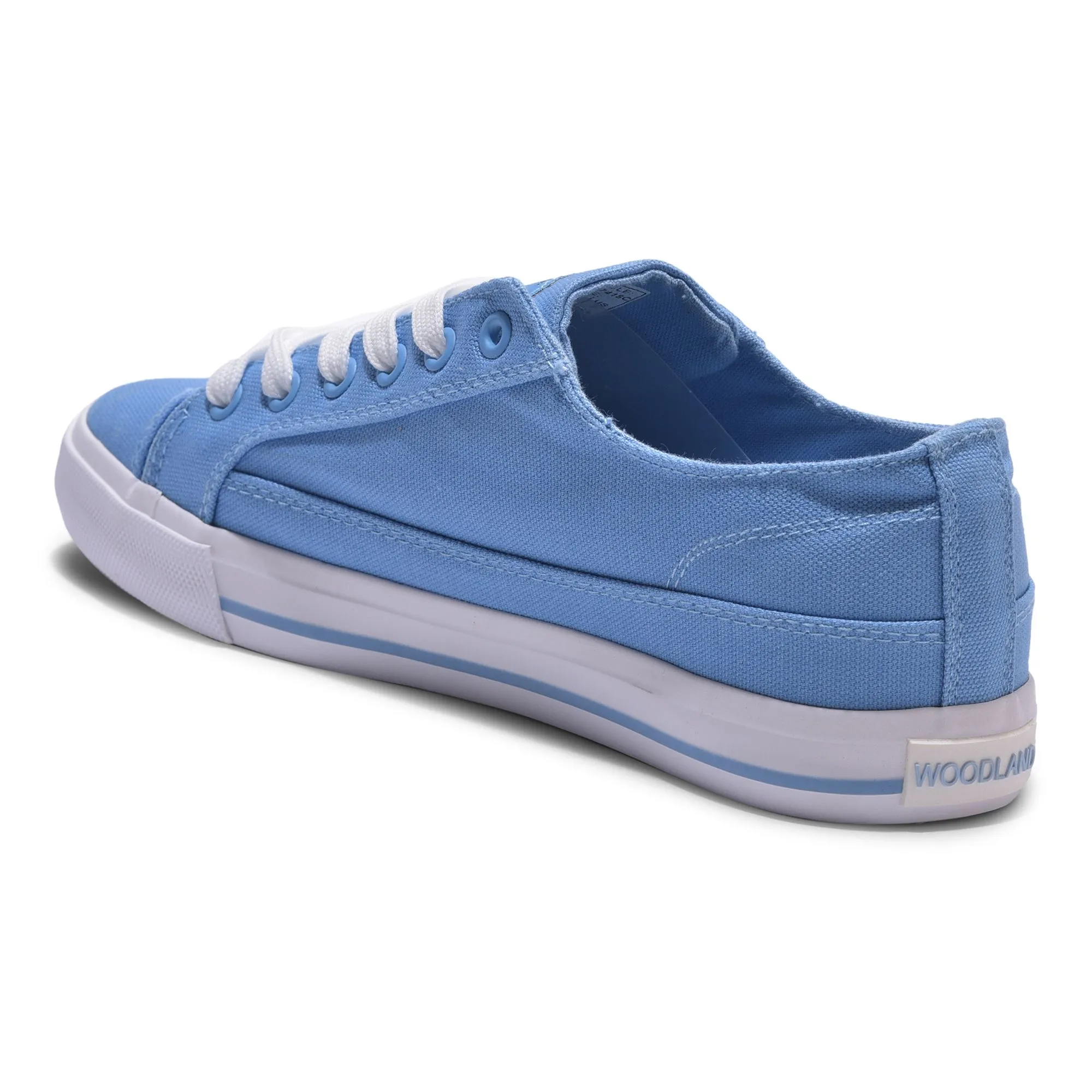 Sky blue canvas sneakers for men - Thumbnail 5