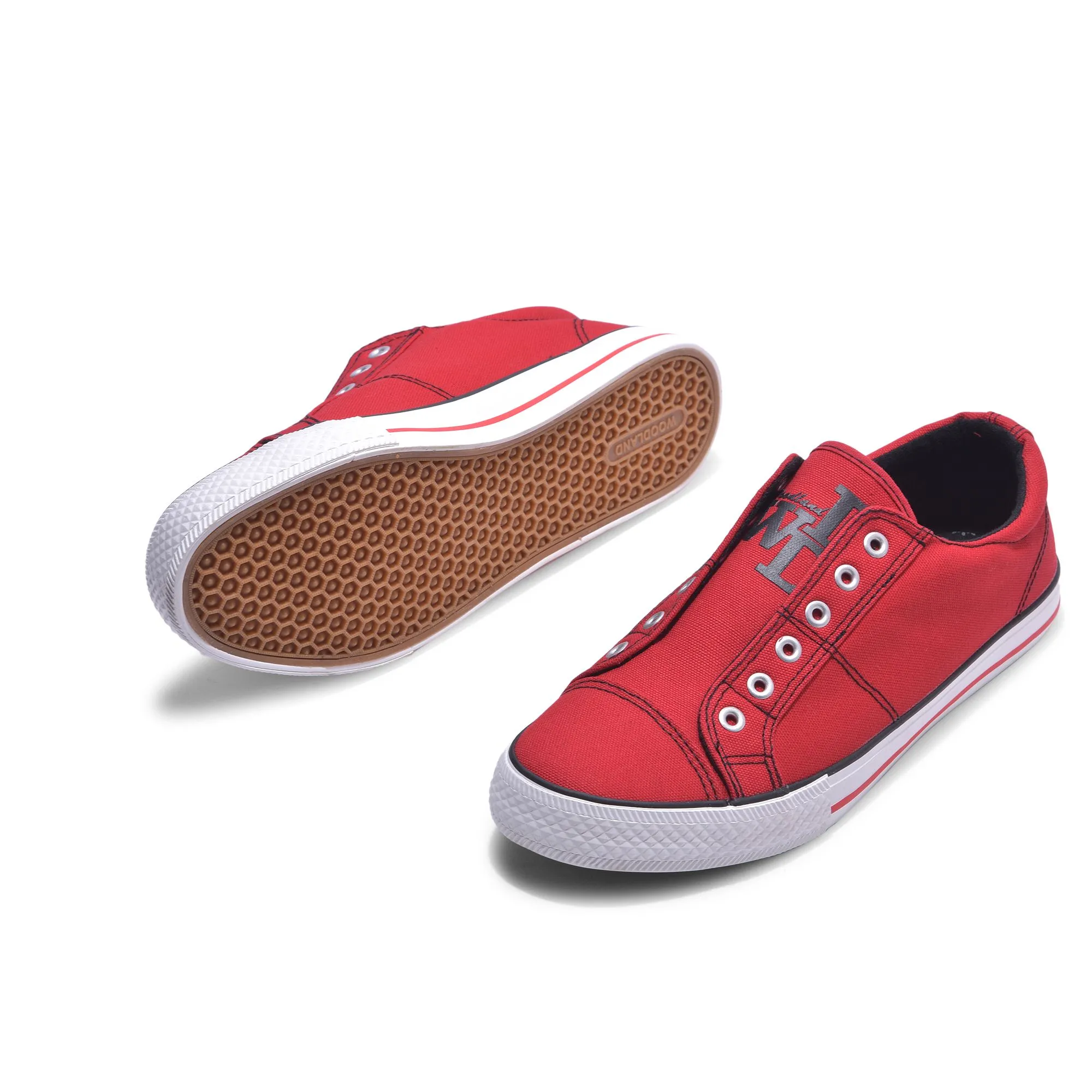 Mens red canvas sneakers deals