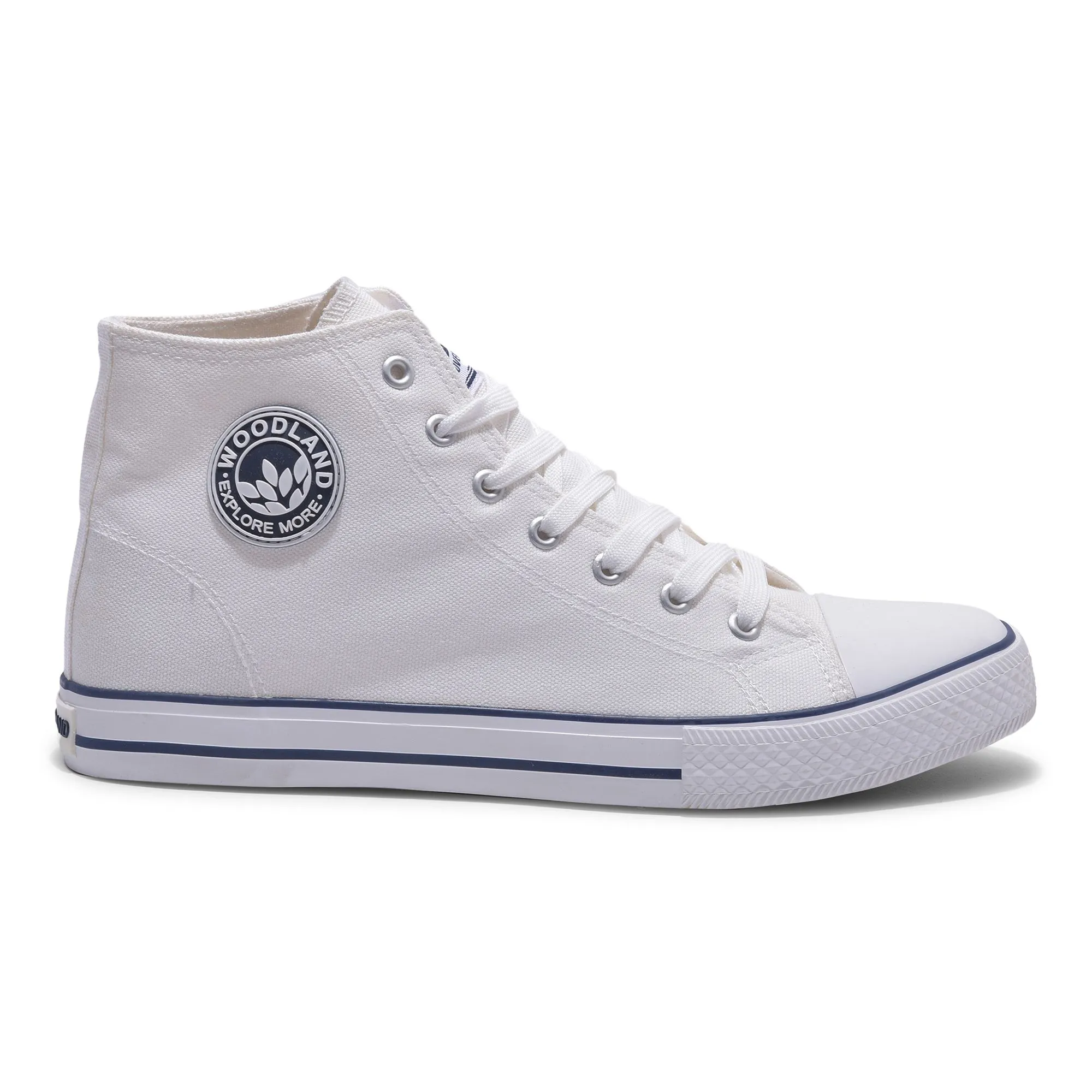 White canvas sneakers for men - Thumbnail 1