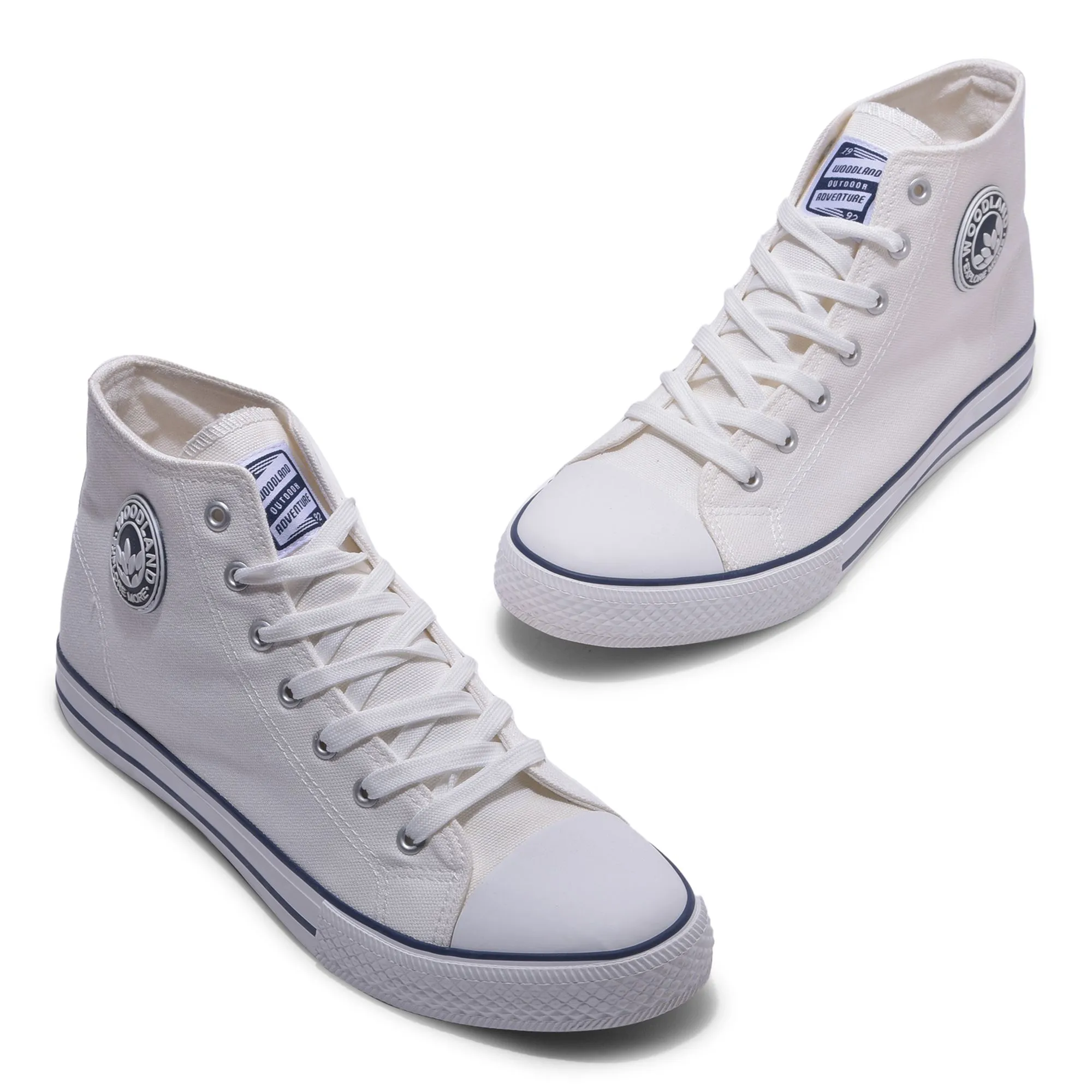 White canvas sneakers for men - Thumbnail 2
