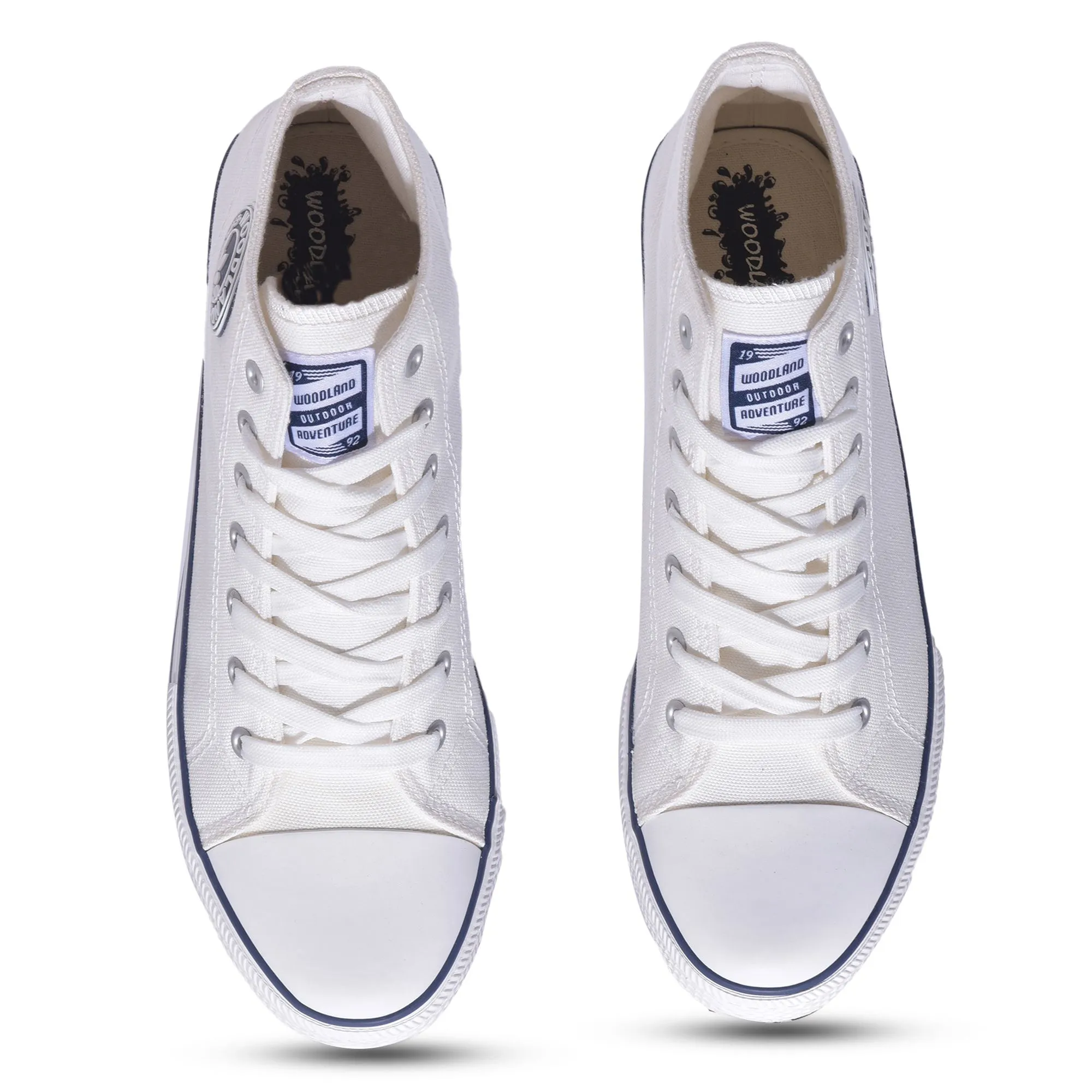 White canvas sneakers for men - Thumbnail 3