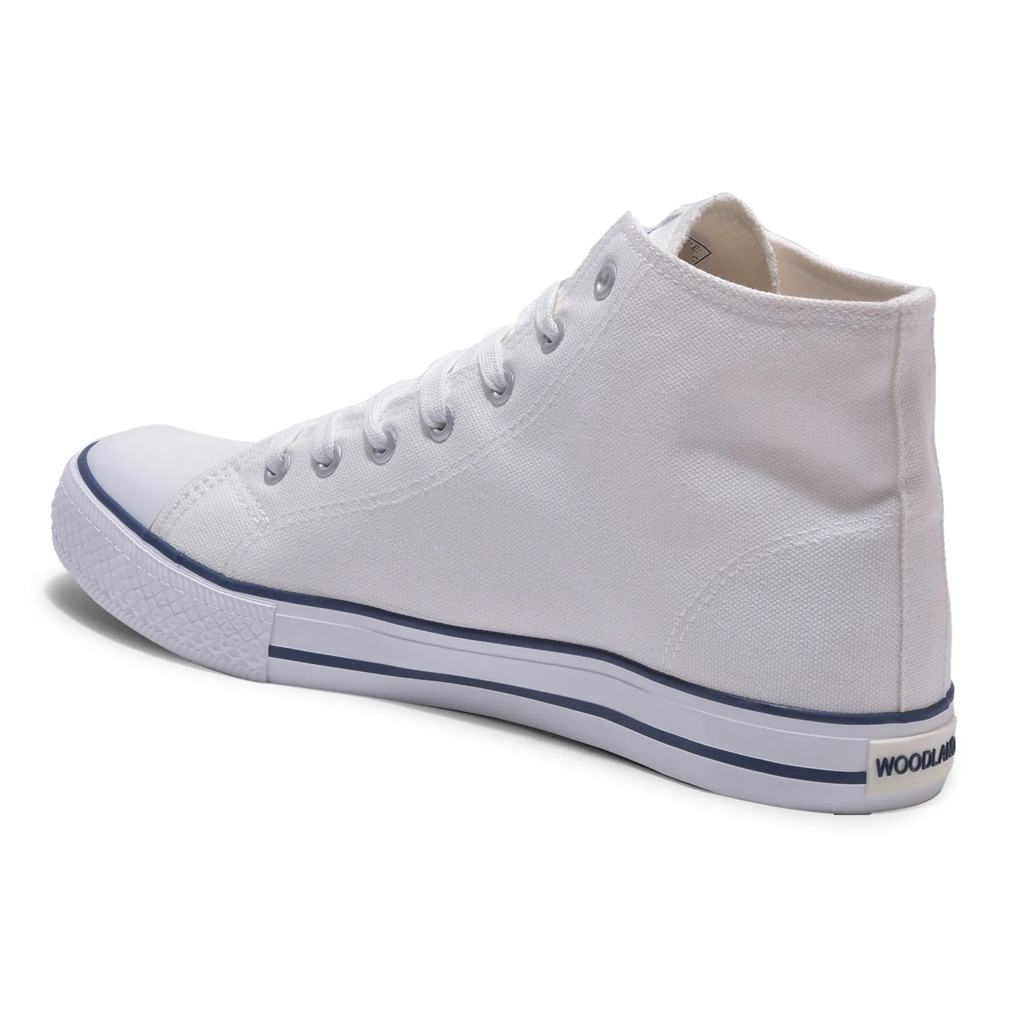 White canvas sneakers for men - Thumbnail 5