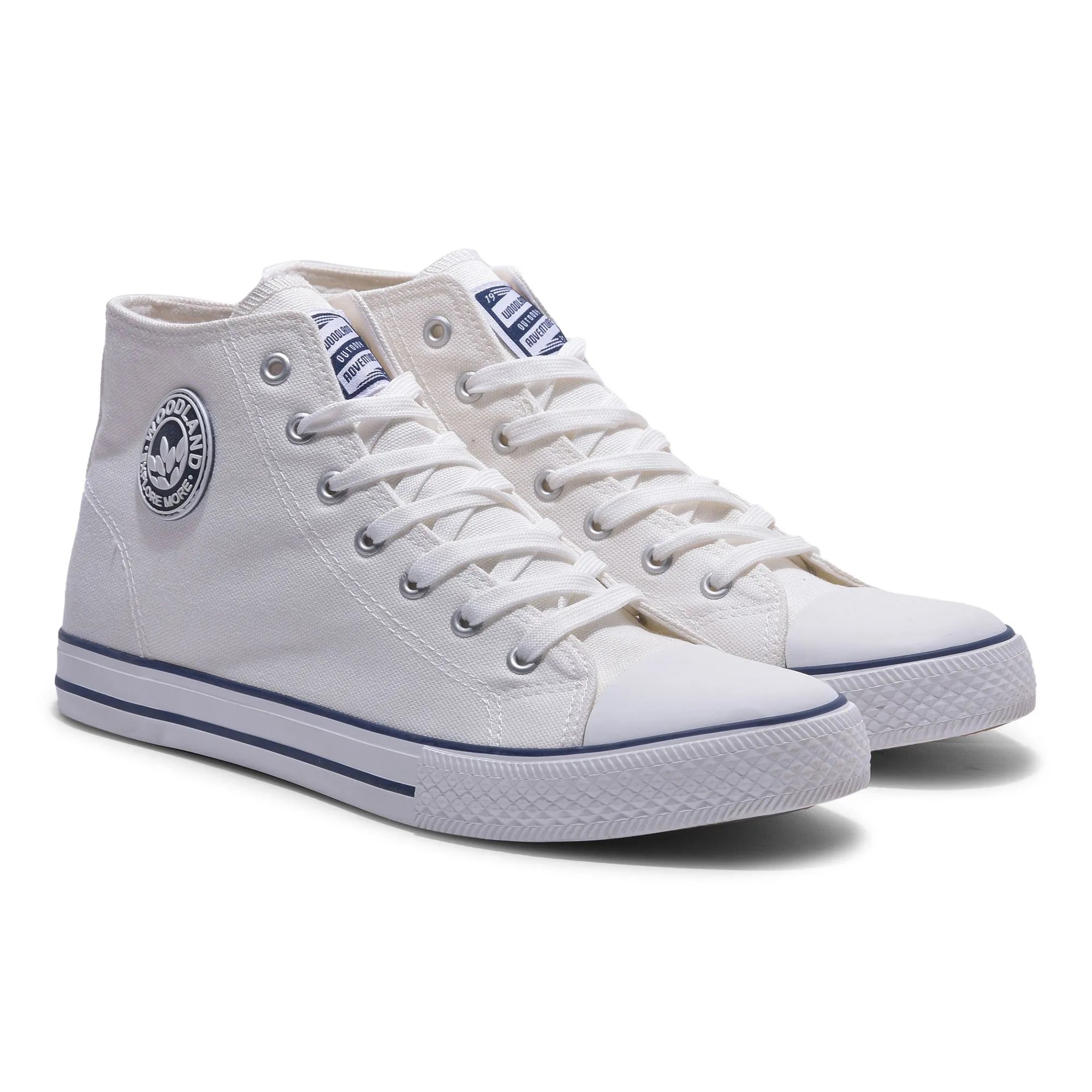 White canvas sneakers for men - Thumbnail 6