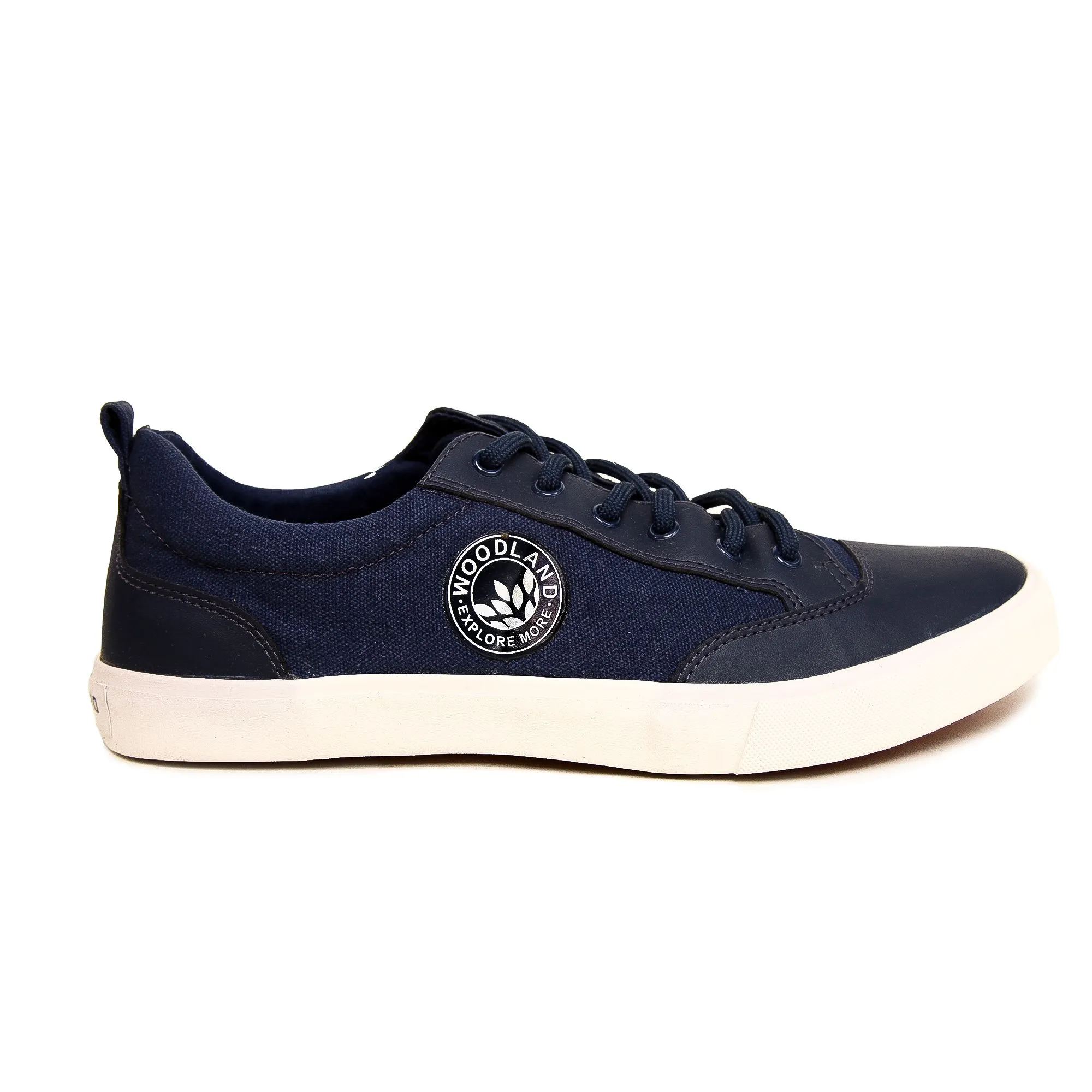 Navy Canvas Sneaker for Men - Thumbnail 1