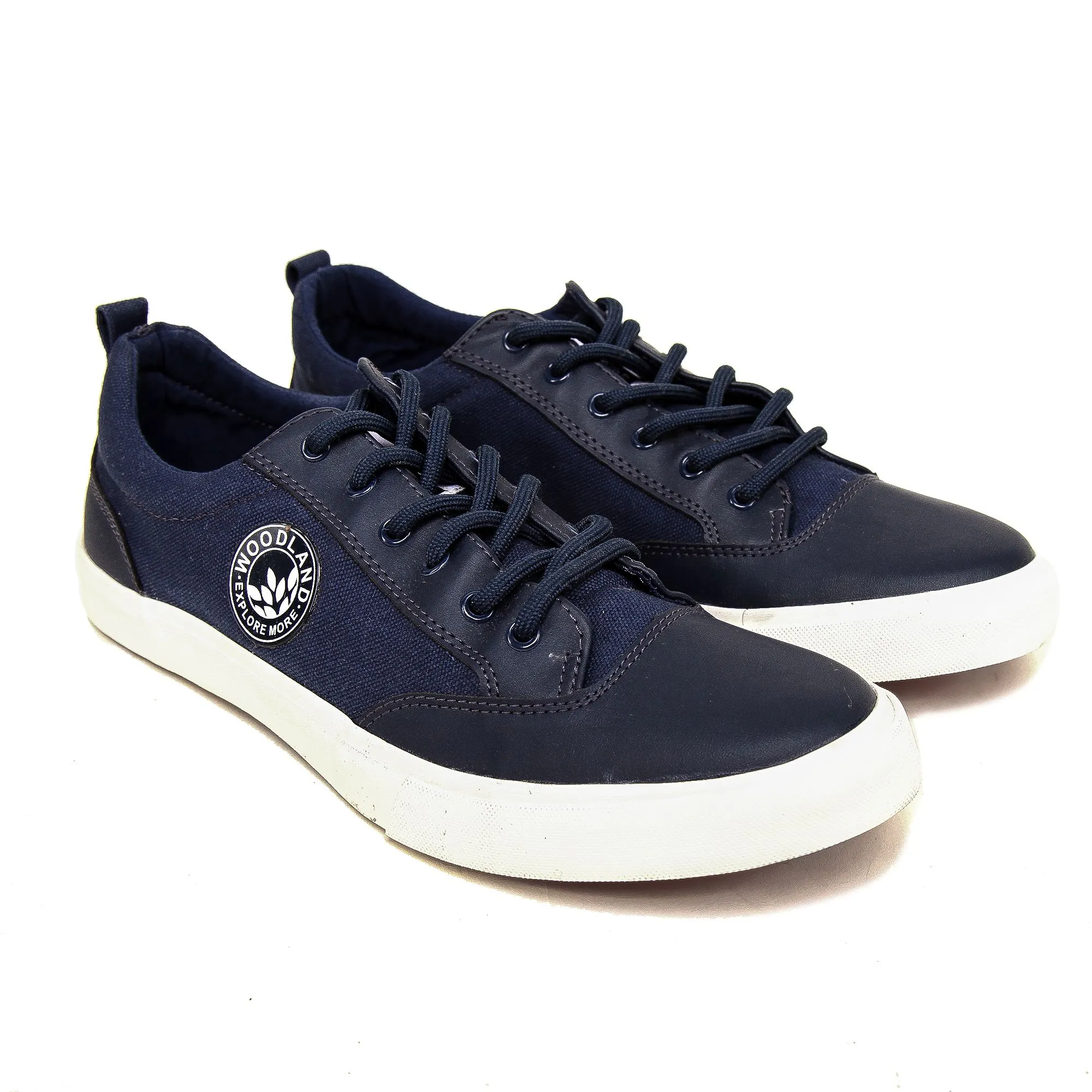 Navy Canvas Sneaker for Men - Thumbnail 4