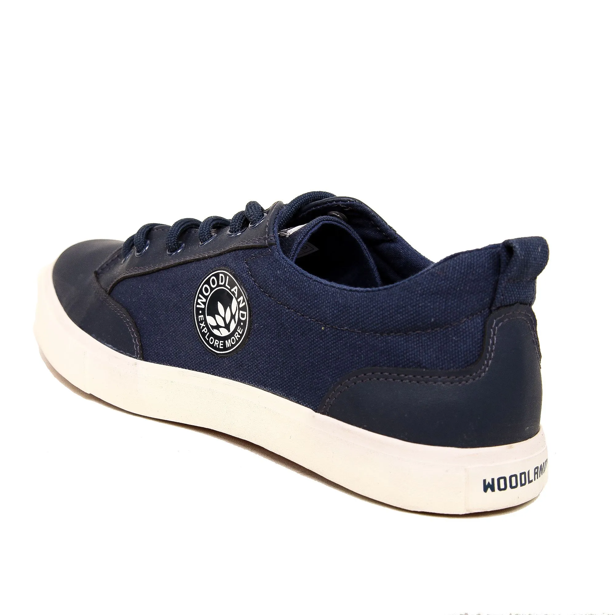 Navy Canvas Sneaker for Men - Thumbnail 5
