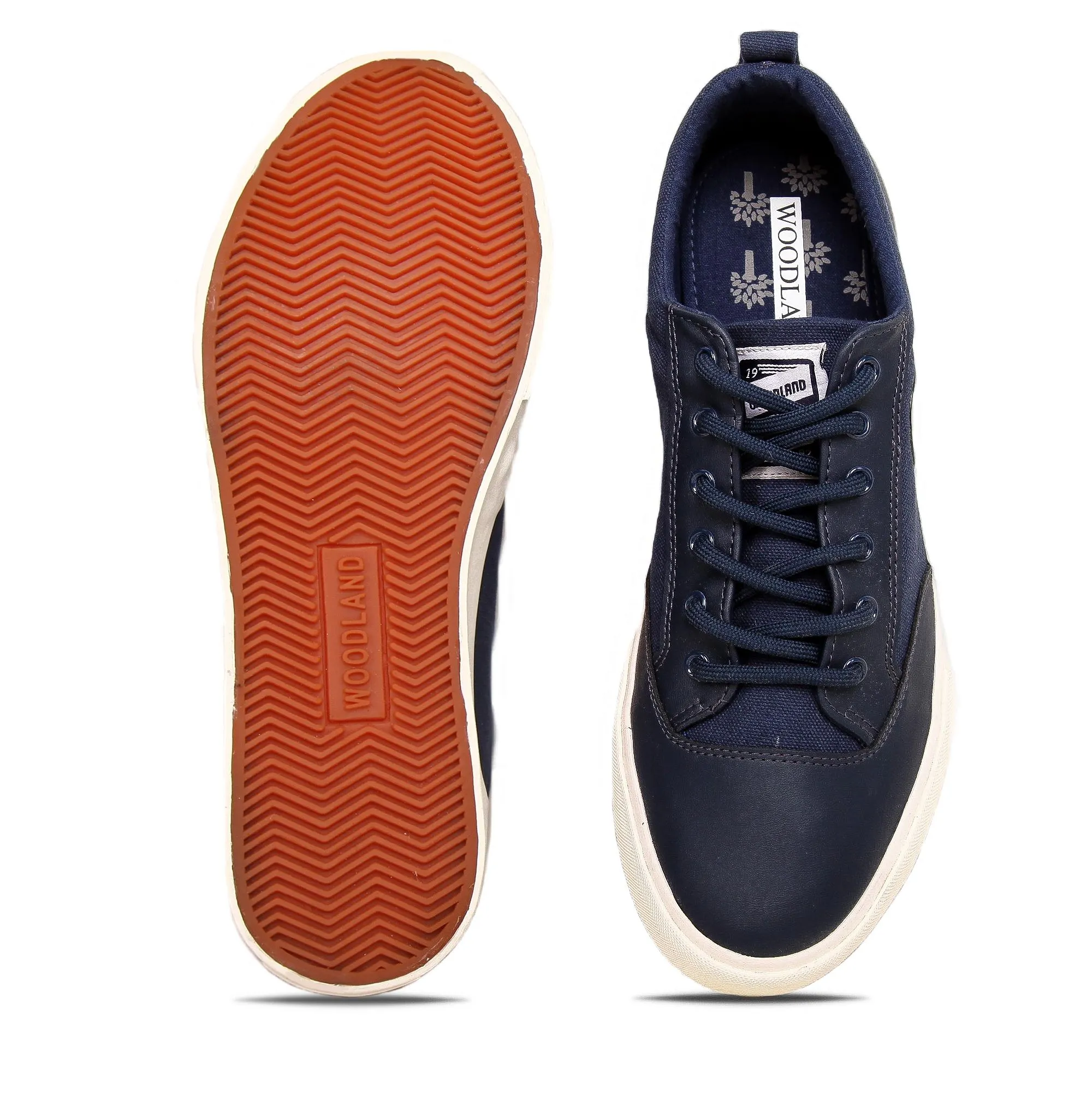 Navy Canvas Sneaker for Men - Thumbnail 6