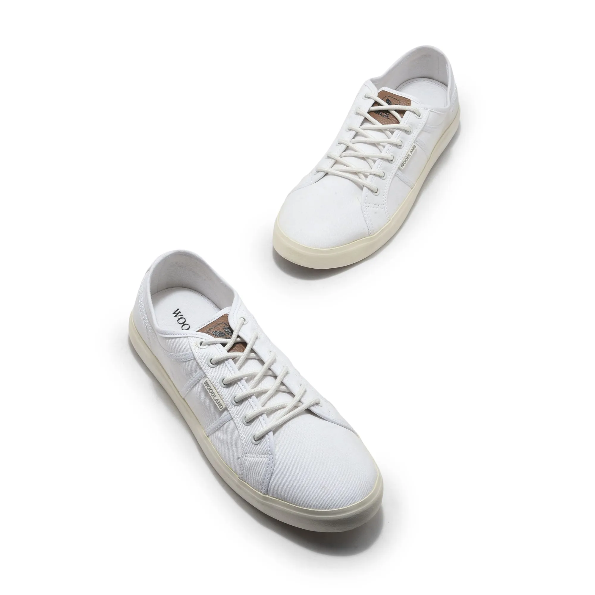 White Canvas Sneaker for Men - Thumbnail 2