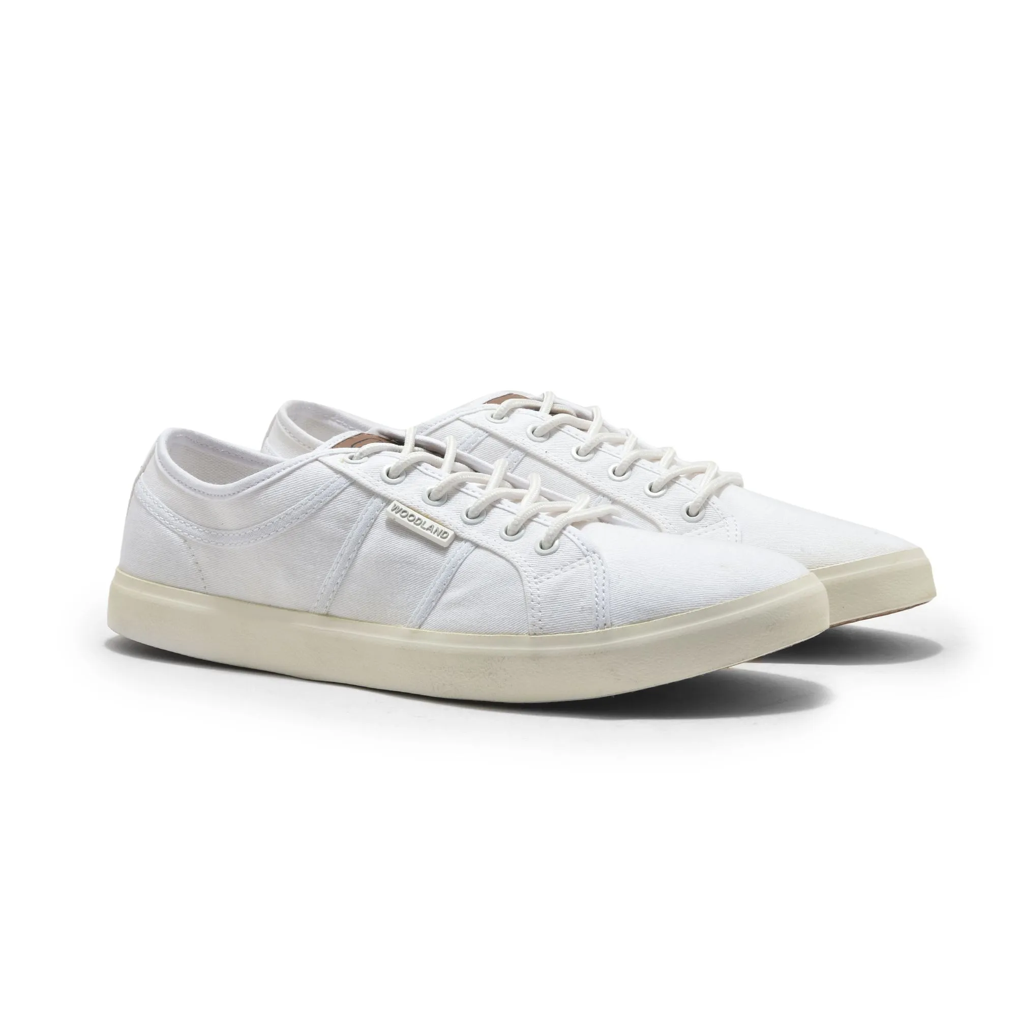 White Canvas Sneaker for Men - Thumbnail 6