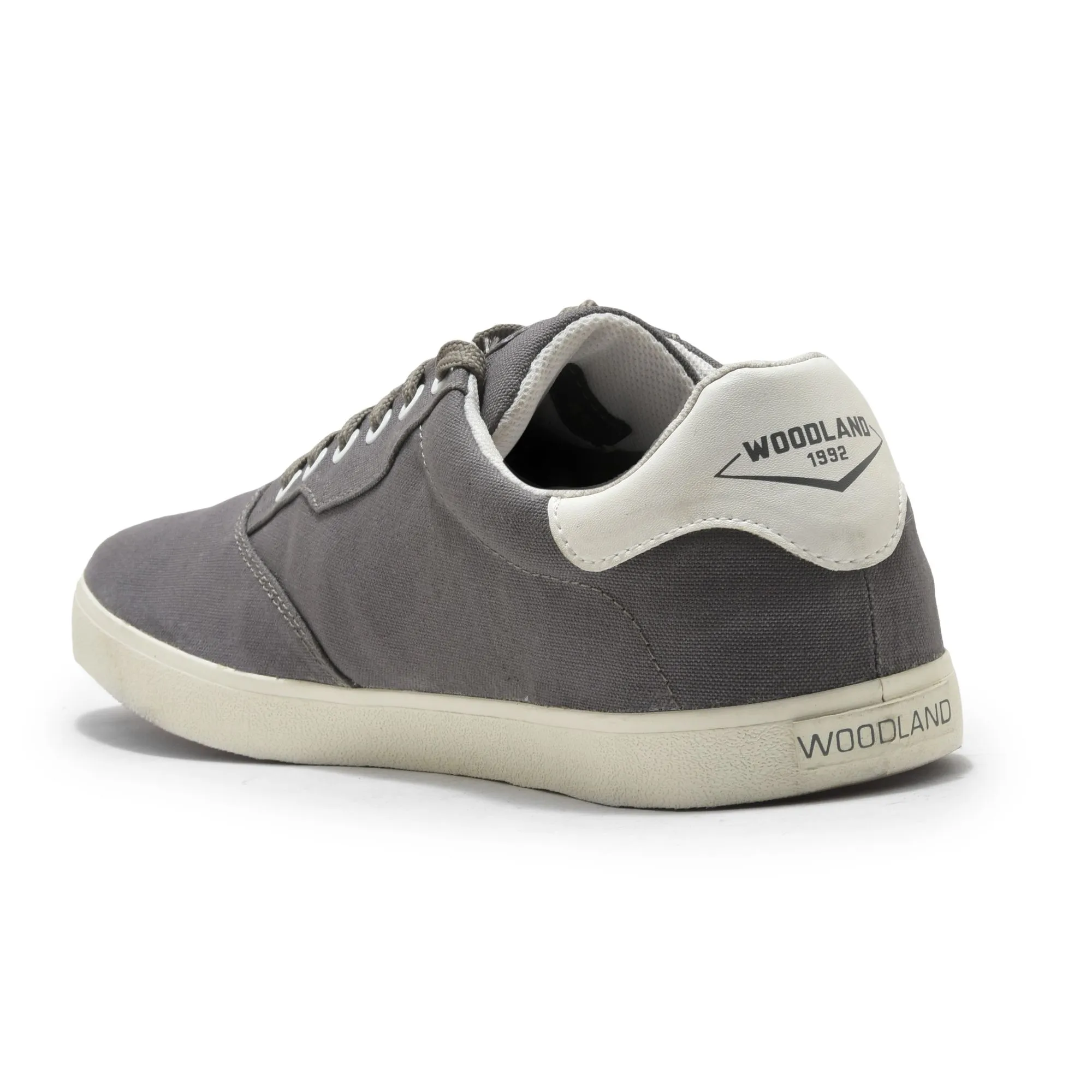Grey Canvas Sneakers for Men - Thumbnail 5