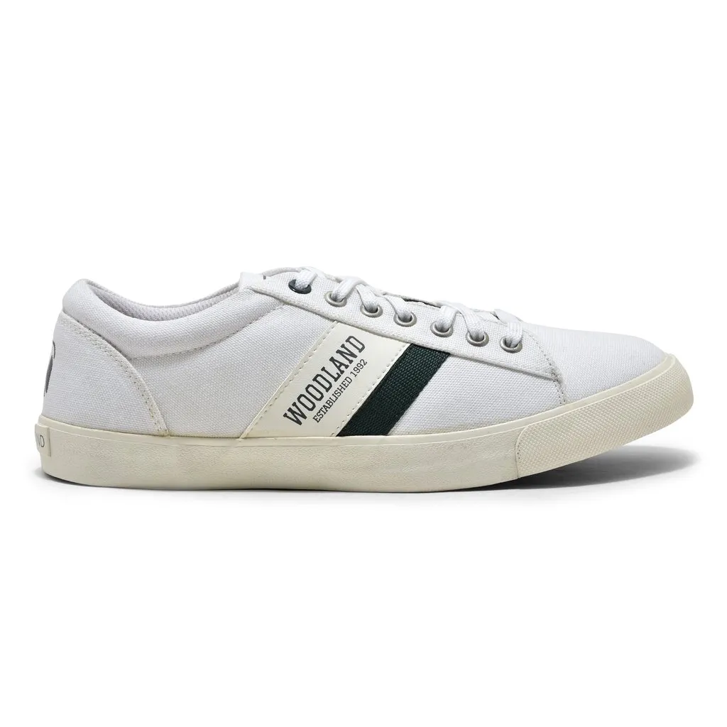 White Canvas Sneakers for Men - Thumbnail 1
