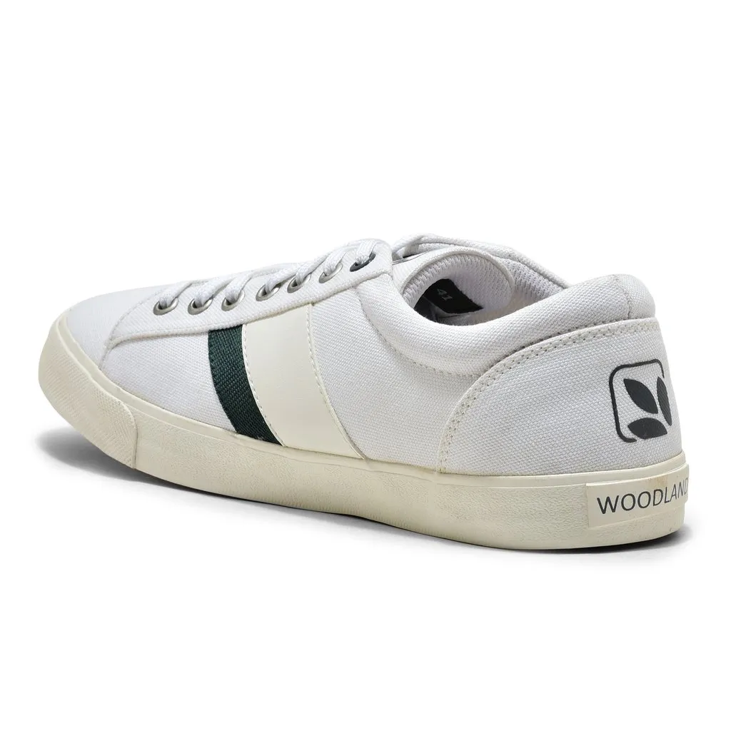 White Canvas Sneakers for Men - Thumbnail 5