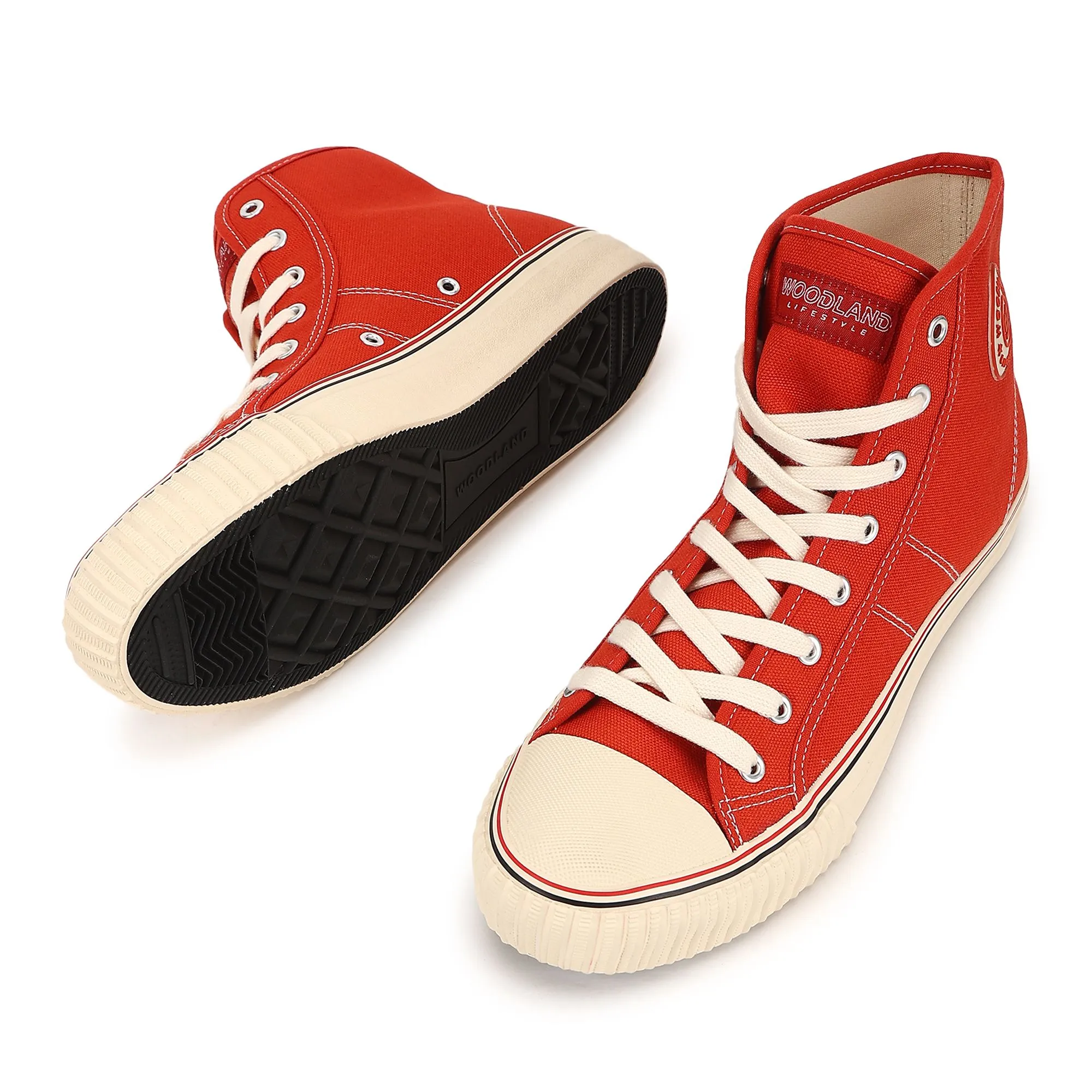 Orange Canvas Shoes for men - Thumbnail 4