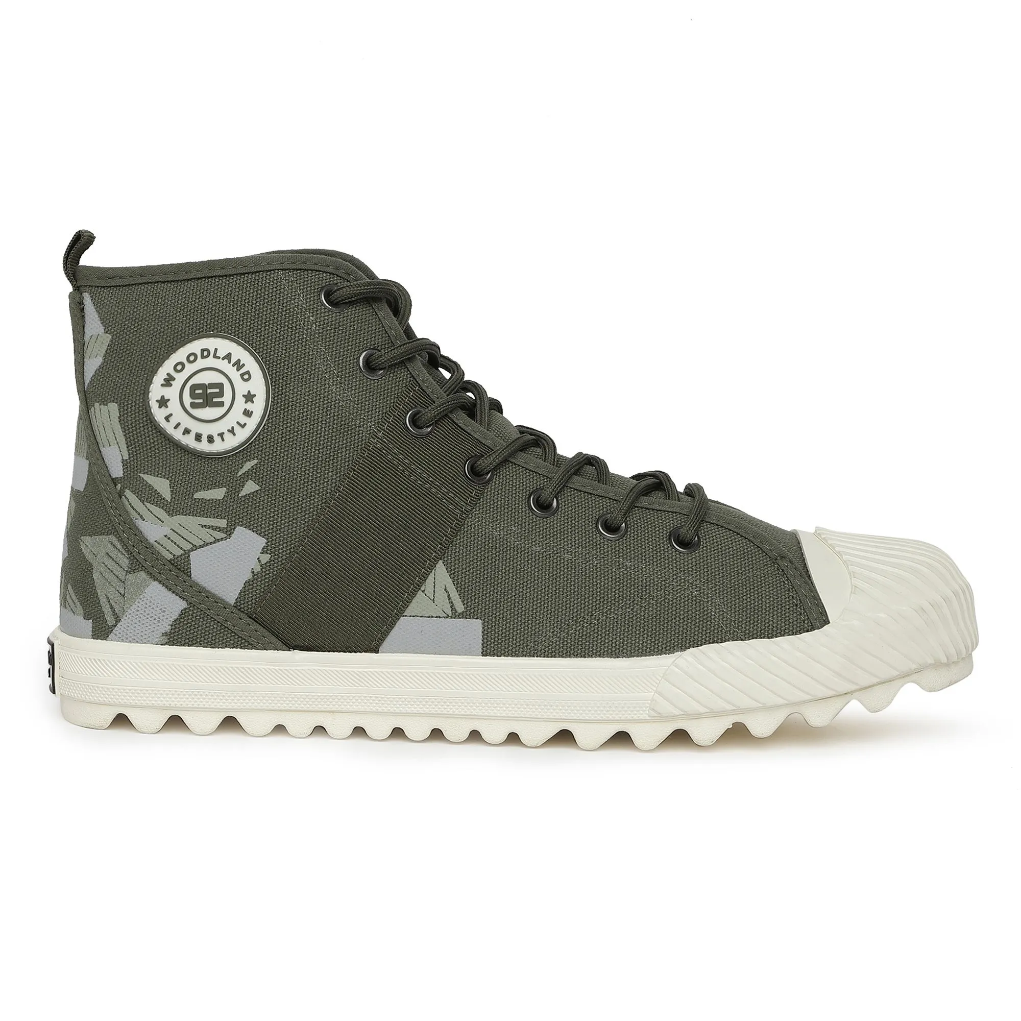 Green Canvas shoes for men - Image 1
