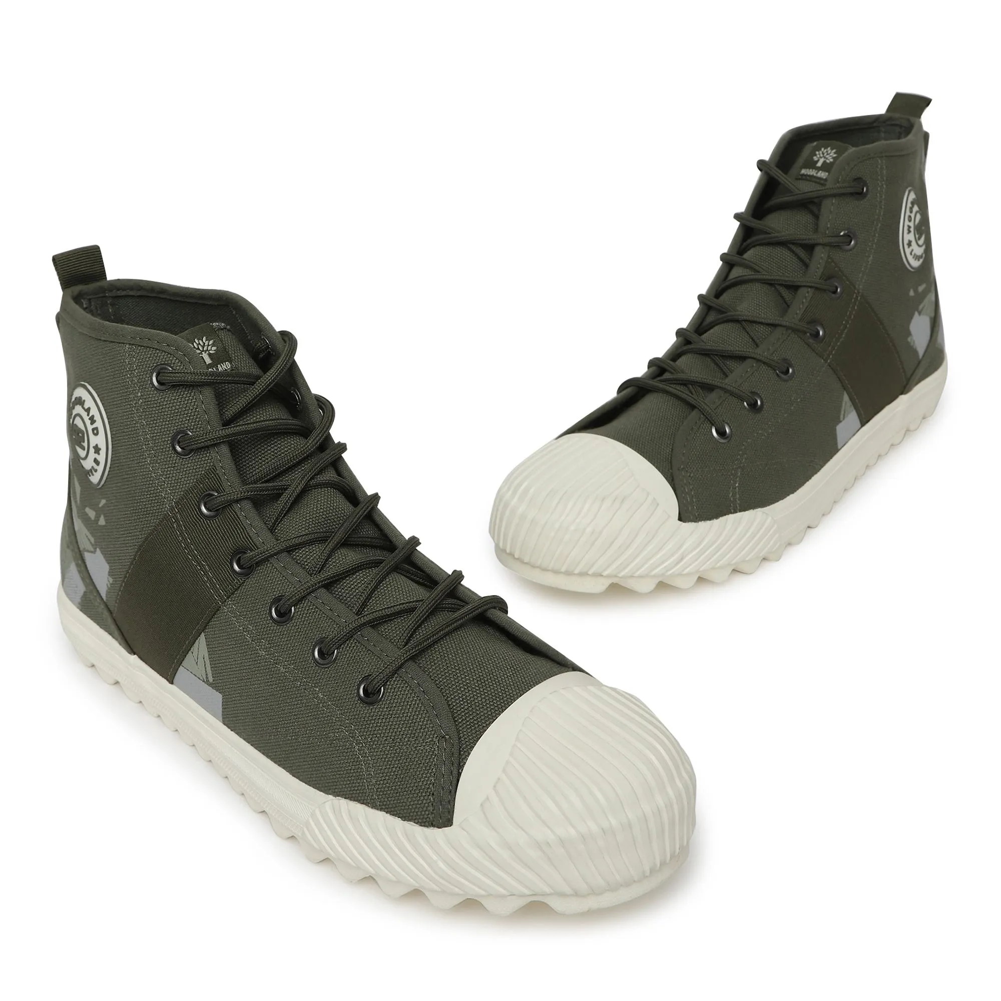 Green Canvas shoes for men - Thumbnail 2