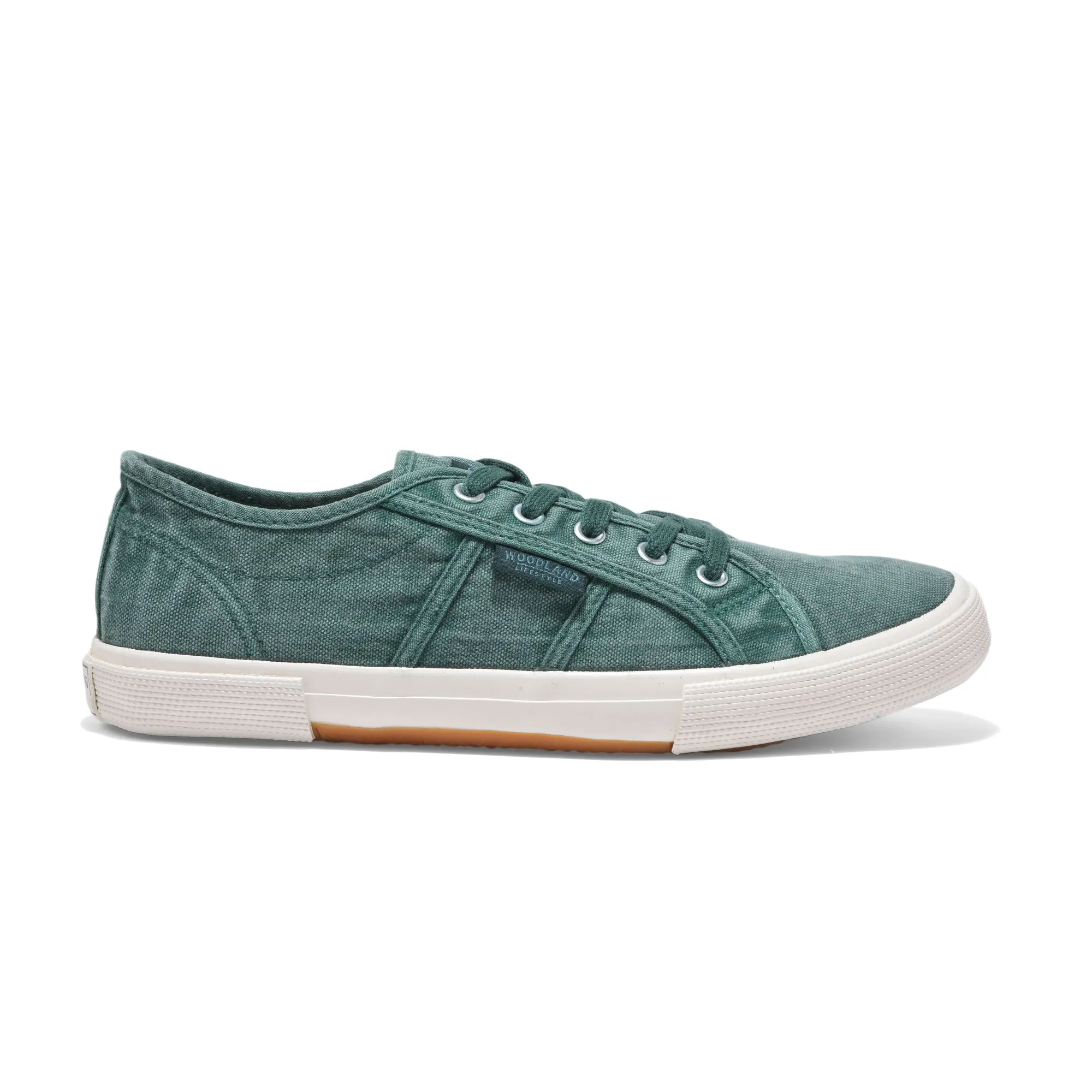 Green canvas shoe for men - Image 1
