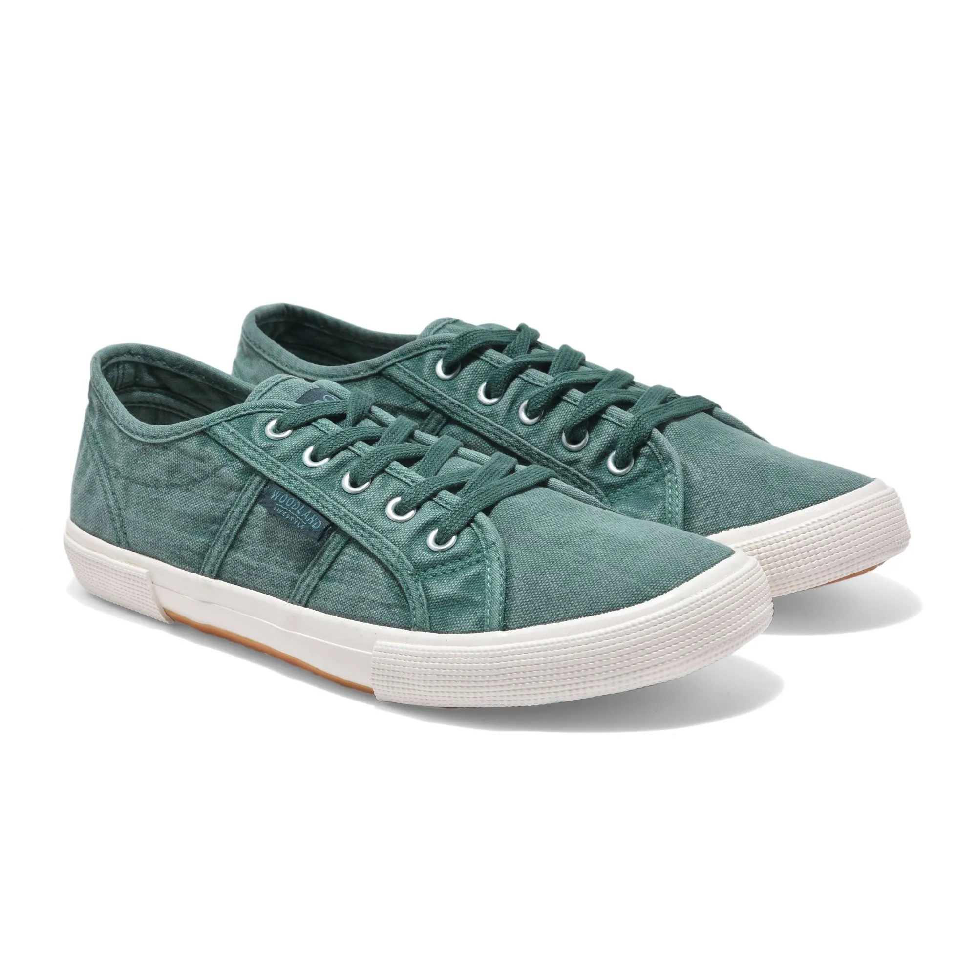 Green canvas shoe for men - Thumbnail 6
