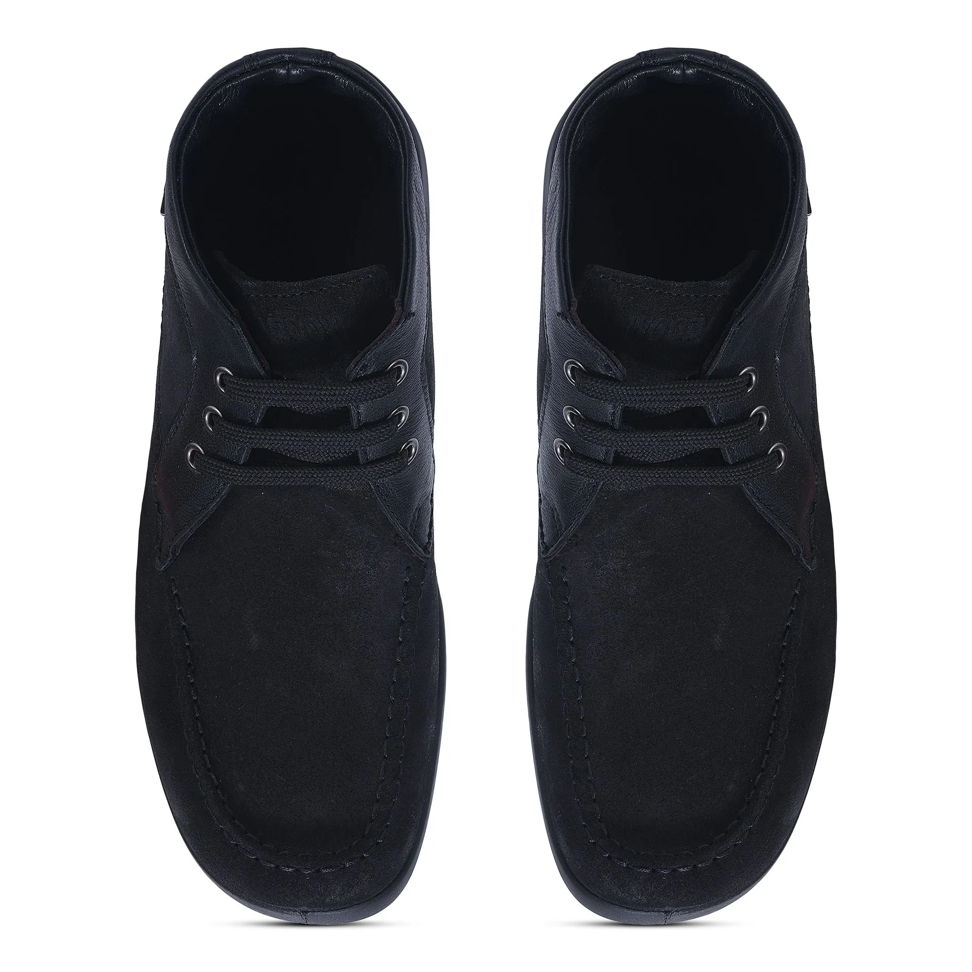 Woodland Black chukka Shoes - Thumbnail 3