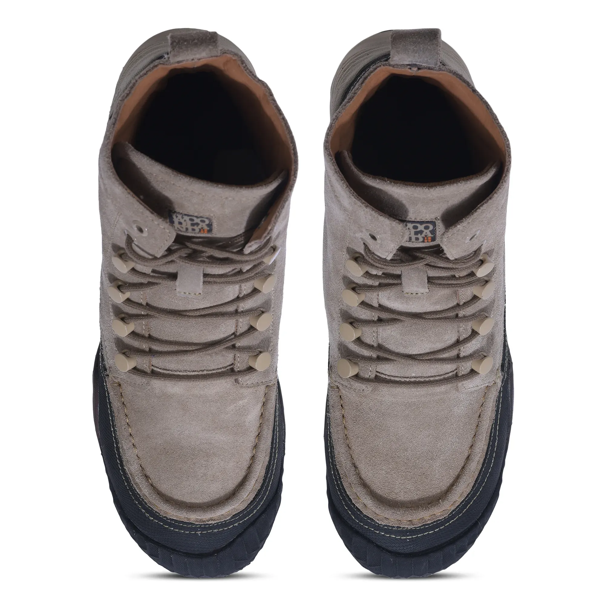 Khaki high-top boots - Thumbnail 3