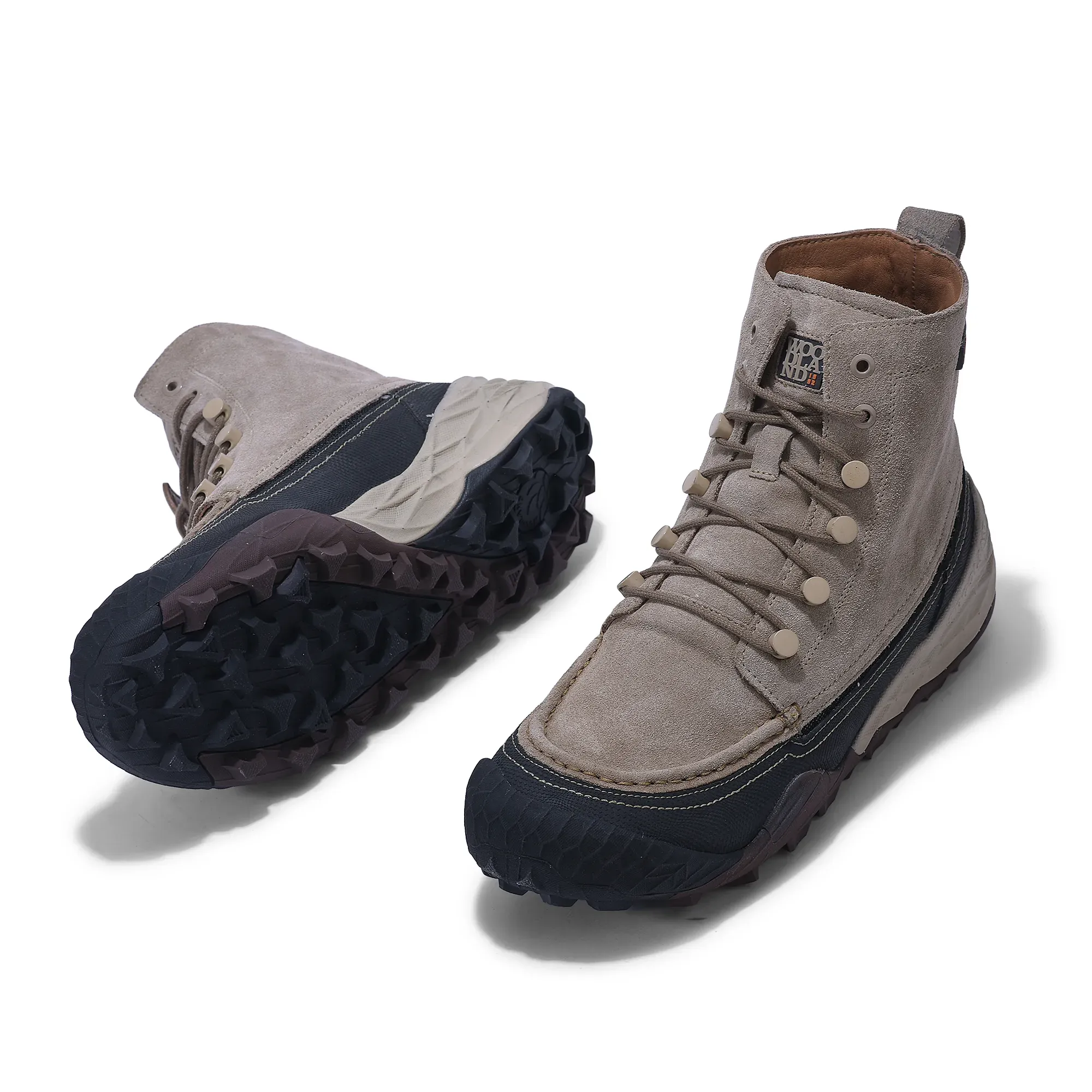 Khaki high-top boots - Thumbnail 4