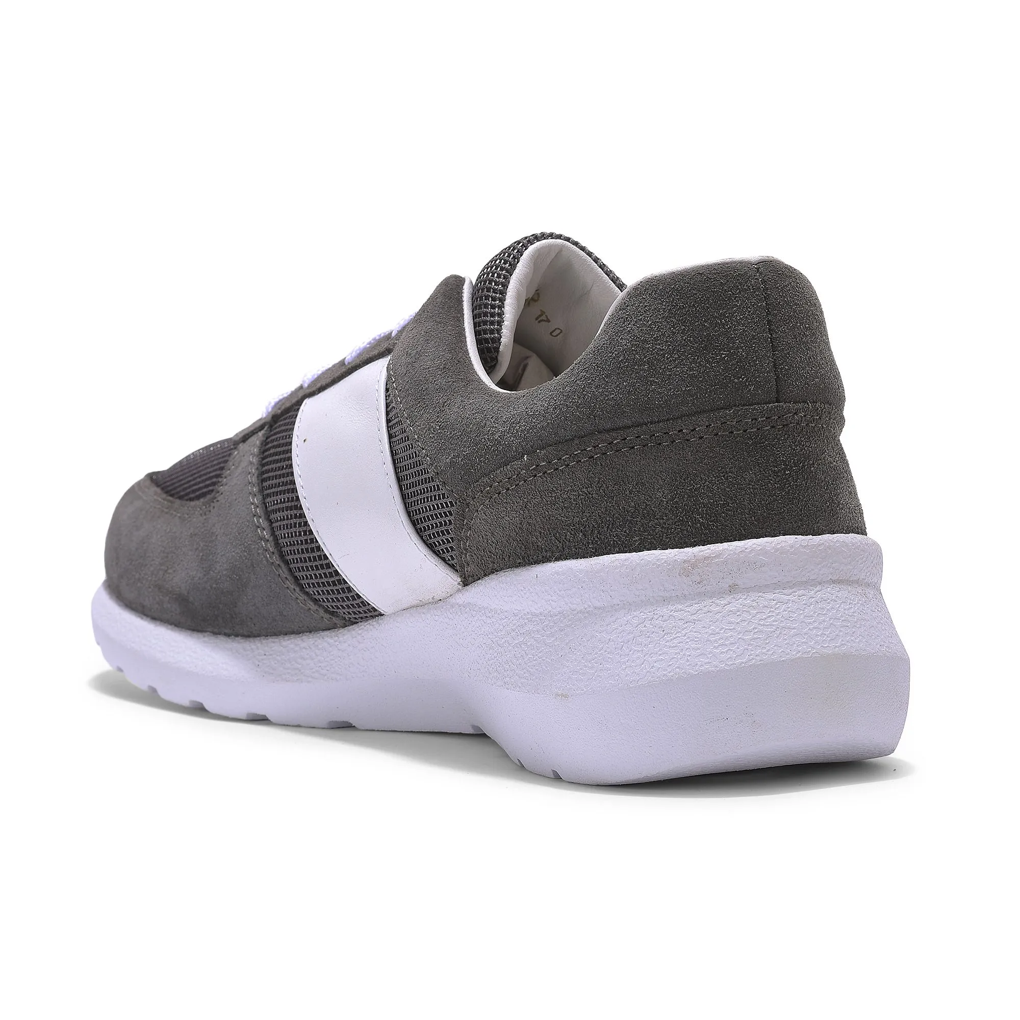 dark grey casual sneaker for men - Thumbnail 5