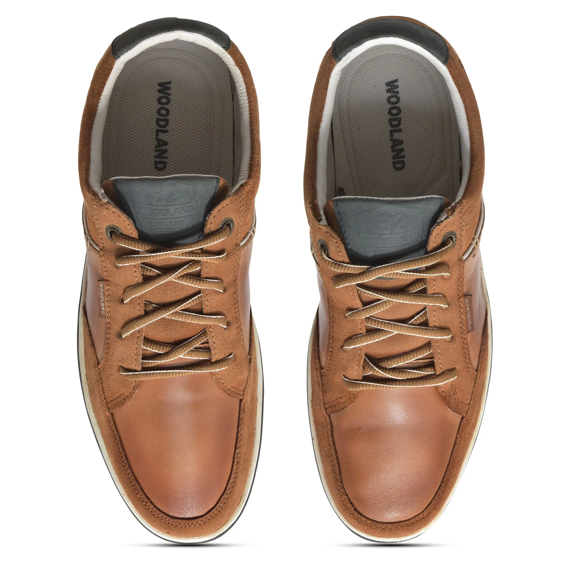 Tan casual shoes for men - Thumbnail 3