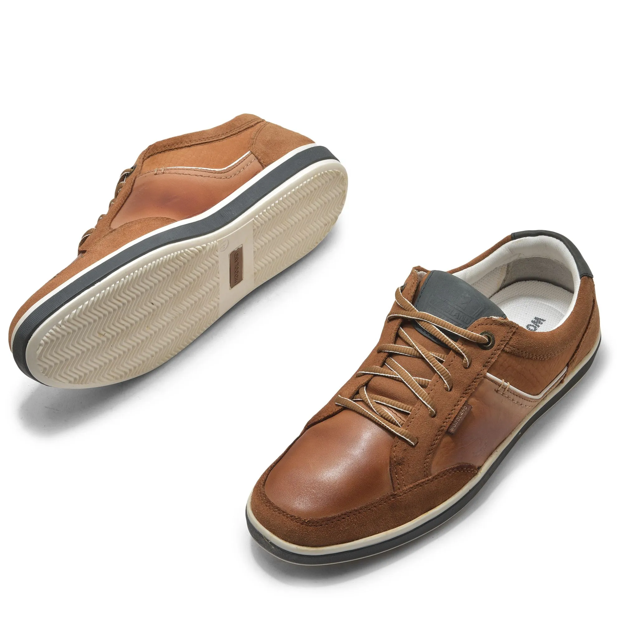 Tan casual shoes for men - Thumbnail 4