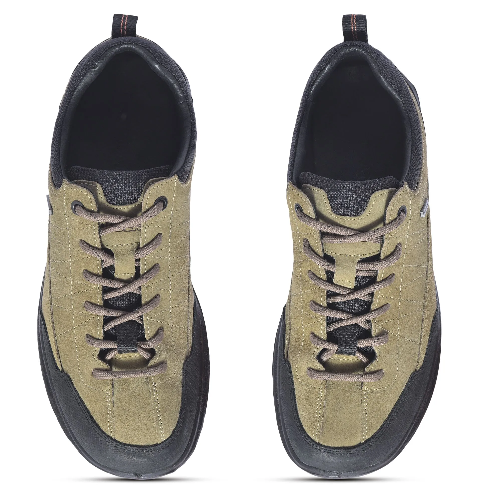 Khaki casual shoe for men - Thumbnail 3