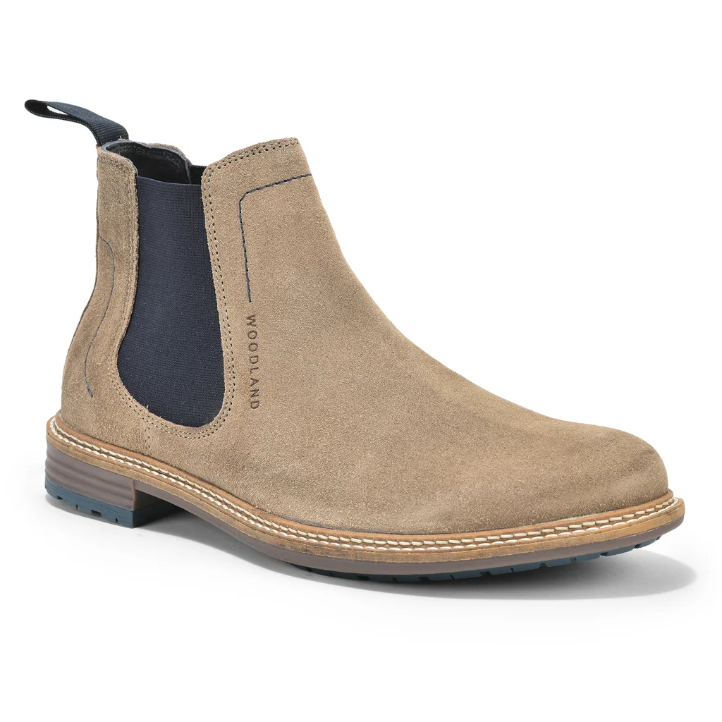 Khaki Suede Mens Boots - Thumbnail 8