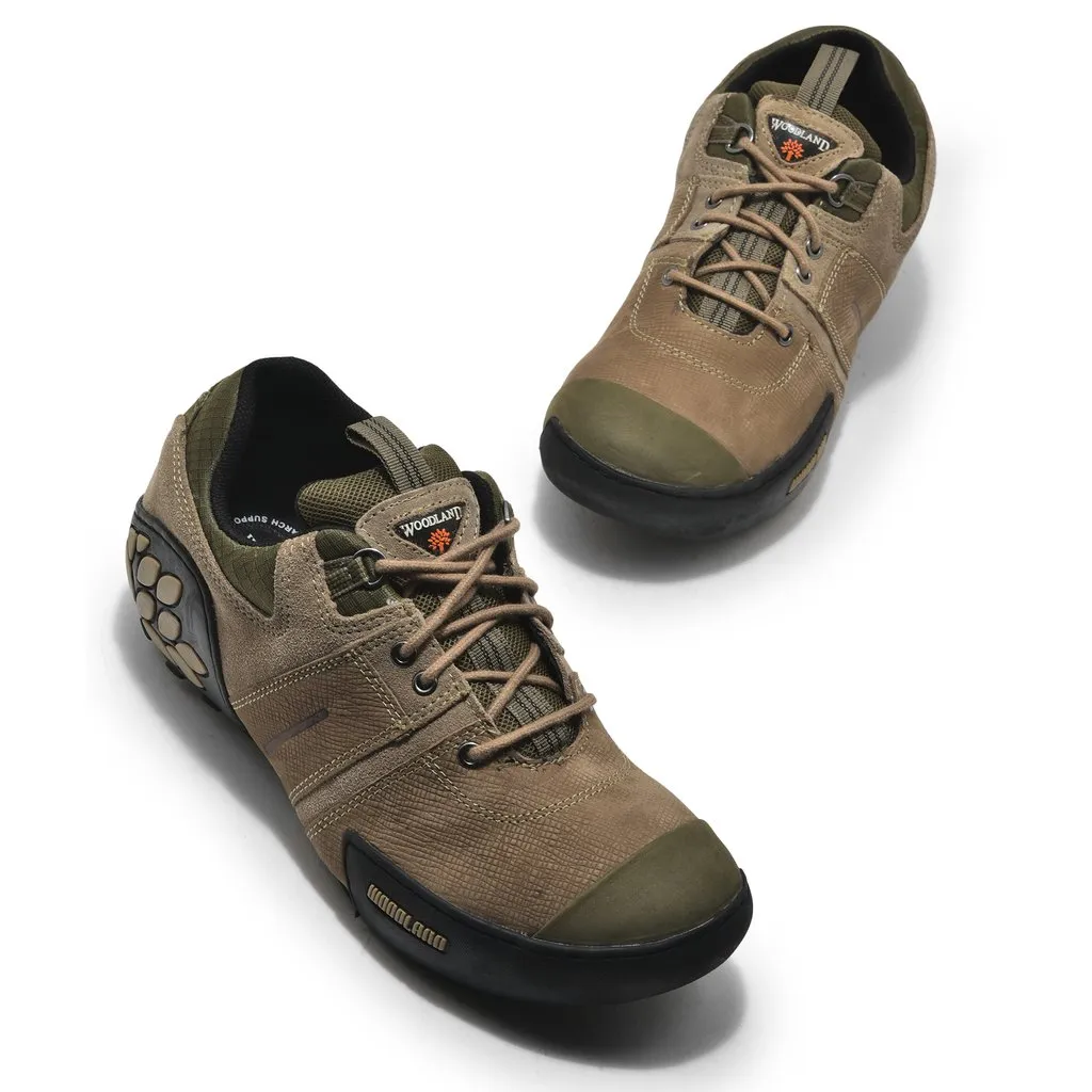 Dubai khaki casual shoes for men - Thumbnail 2